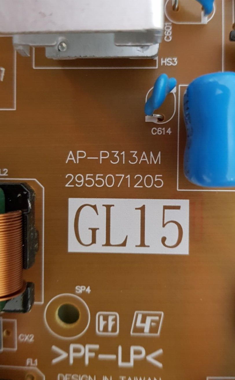 GENUINE SONY KD 65X80L POWER SUPPLY BOARD GL15 AP-P313AM 2955071205