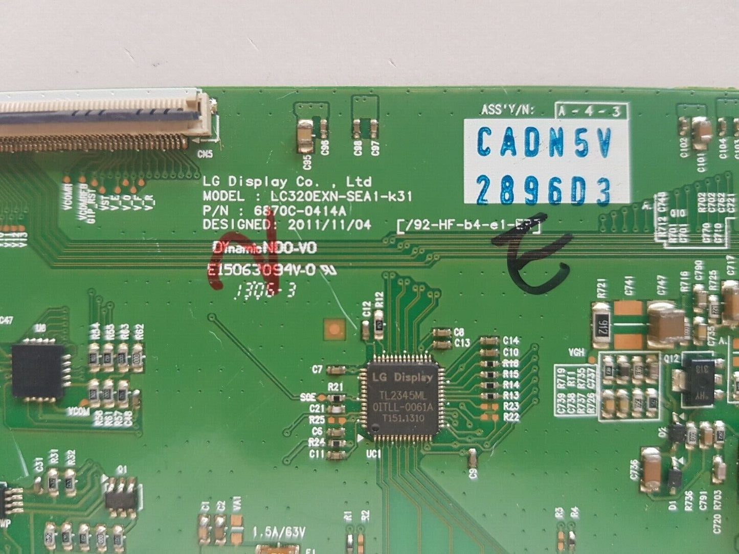 GENUINE BAUHN ATV-32HDC1N T-CON BOARD 6871L-2896D 6870C-0414A