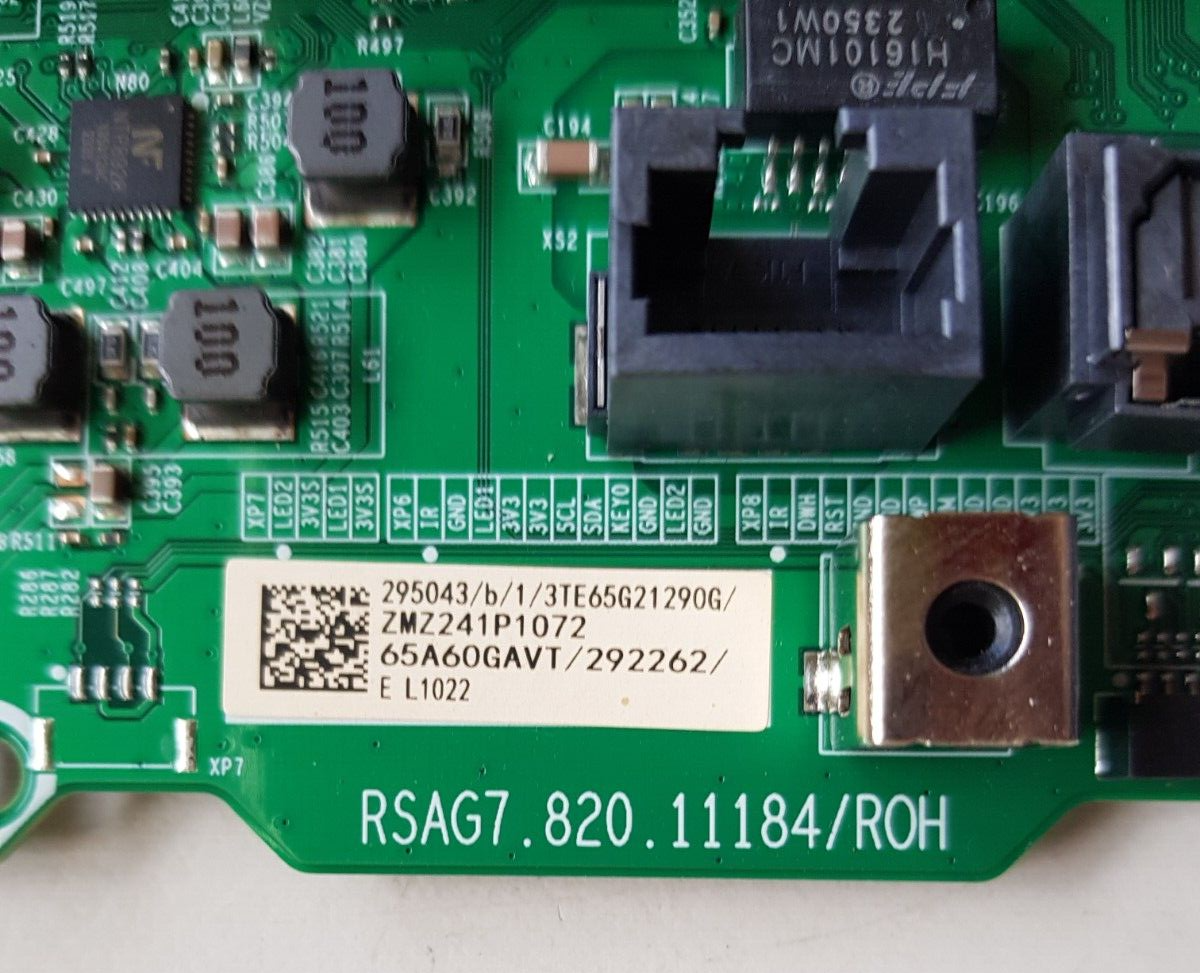 GENUINE HISENSE 65A7G MAIN BOARD RSAG7.820.11184 65A60GAVT 292262 295043
