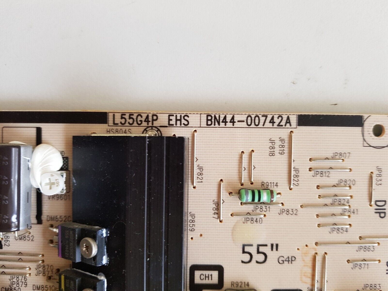 GENUINE SAMSUNG UA55HU8500 POWER SUPPLY BOARD BN44-00742A L55G4P_EHS