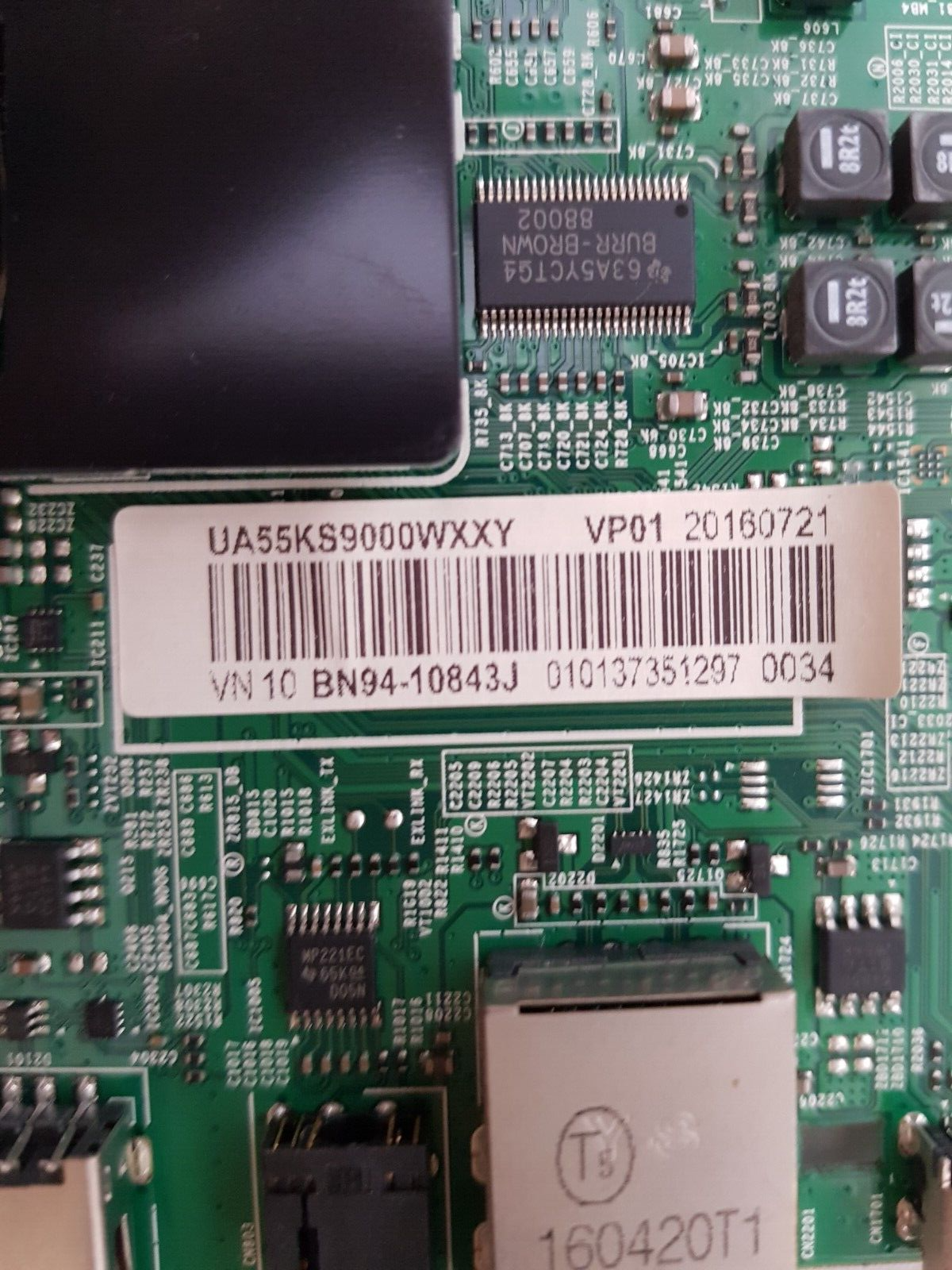 GENUINE SAMSUNG UA55KS9000 WXXY (VER AA01) MAIN BOARD BN94-10843J