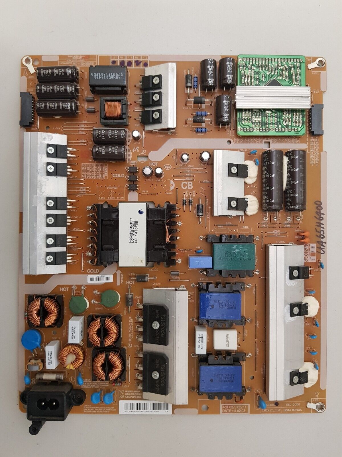 GENUINE SAMSUNG UA65H6400 POWER SUPPLY BOARD BN44-00713A L65X1T_EDY