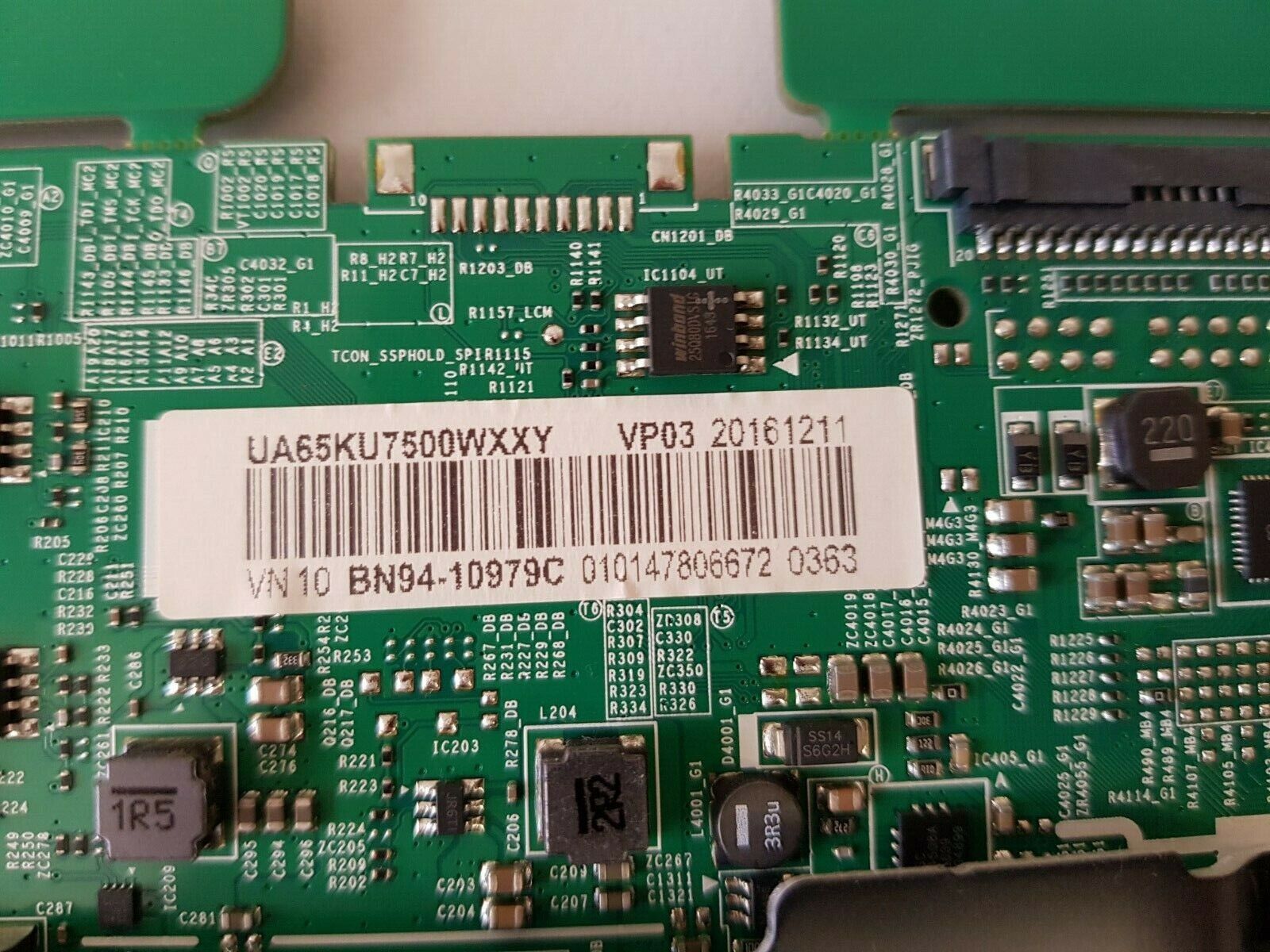 GENUINE SAMSUNG UA65KU7500 (VER-AA01) MAIN BOARD BN94-10979C BN41-02528A