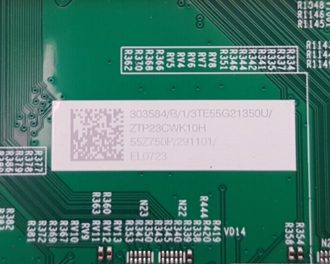 GENUINE TOSHIBA 55Z770KP MAIN BOARD RSAG7.820.11165 303584 291101 55Z750P