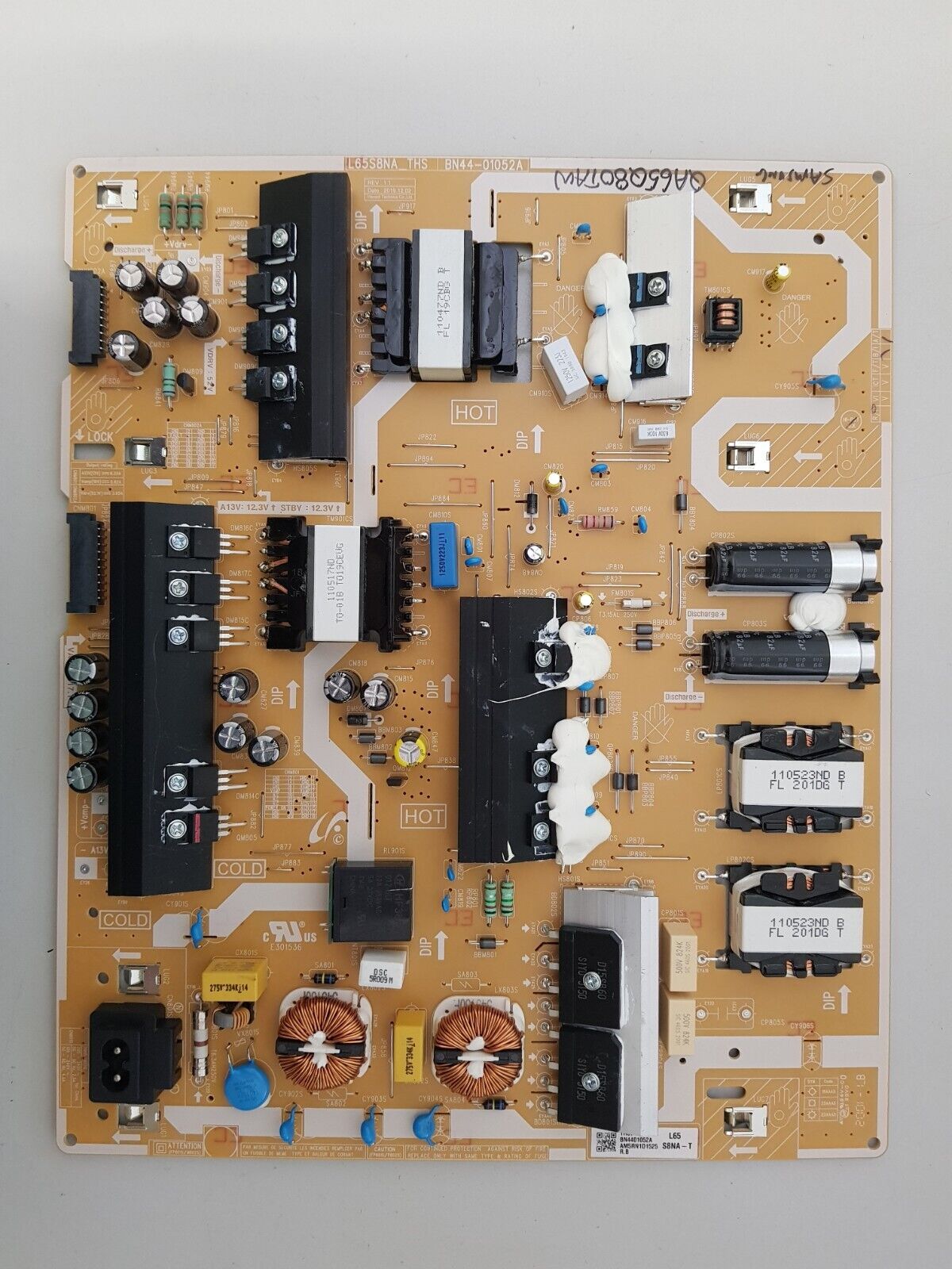 GENUINE SAMSUNG QA65Q80TAW POWER SUPPLY BOARD BN44-01052A L65S8NA_THS