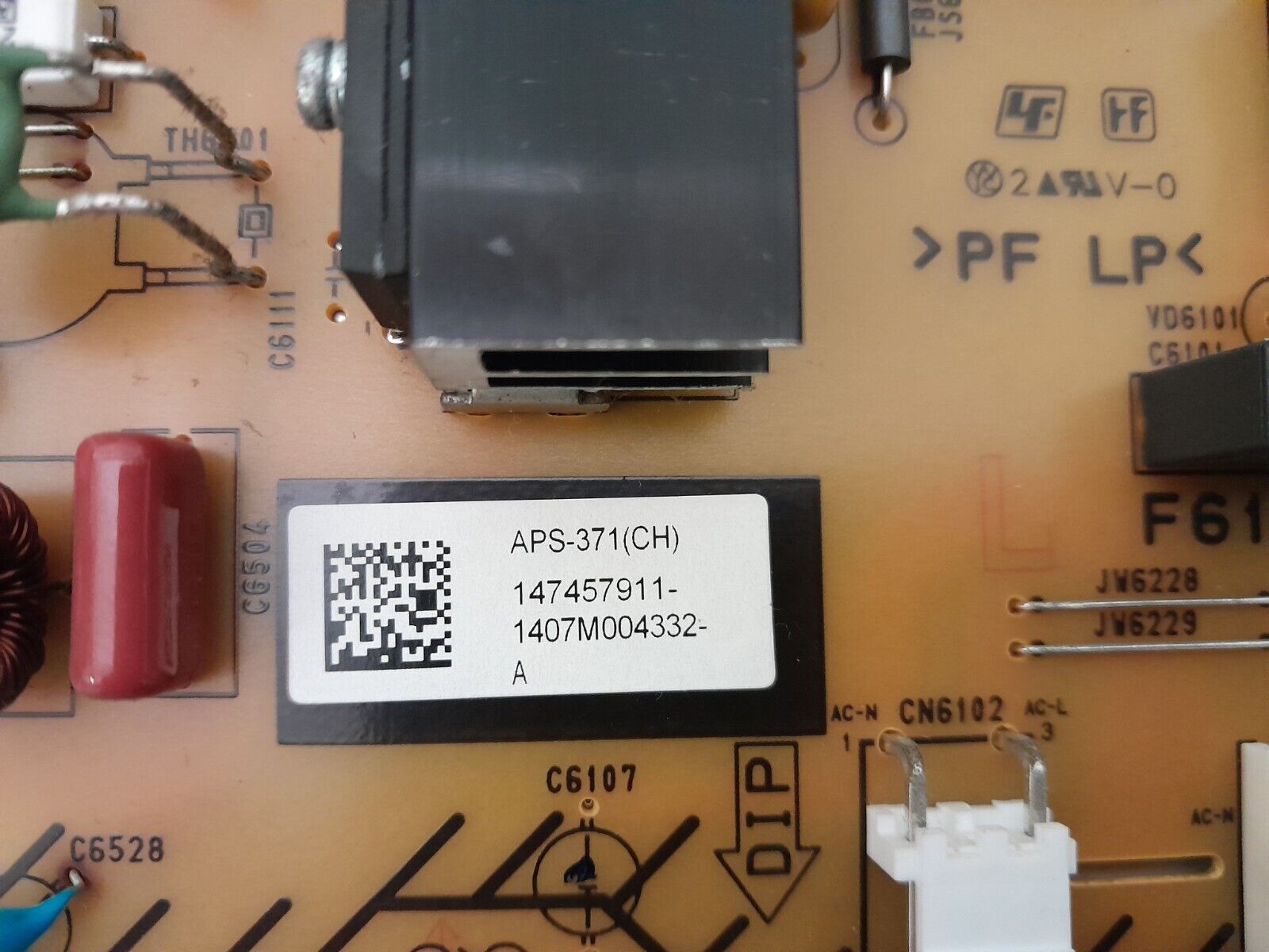 GENUINE SONY KDL-  79X9000B POWER SUPPLY BOARD  APS-371 G3 1-893-323-11