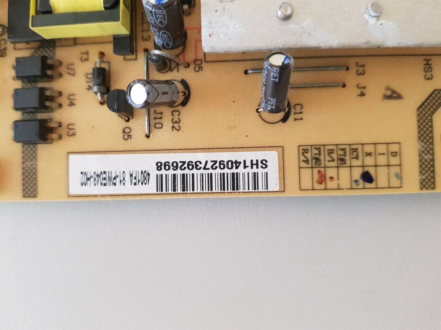 GENUINE TCL- L50B2800F POWER SUPPLY BOARD CQC09001032302 SHLD4601F