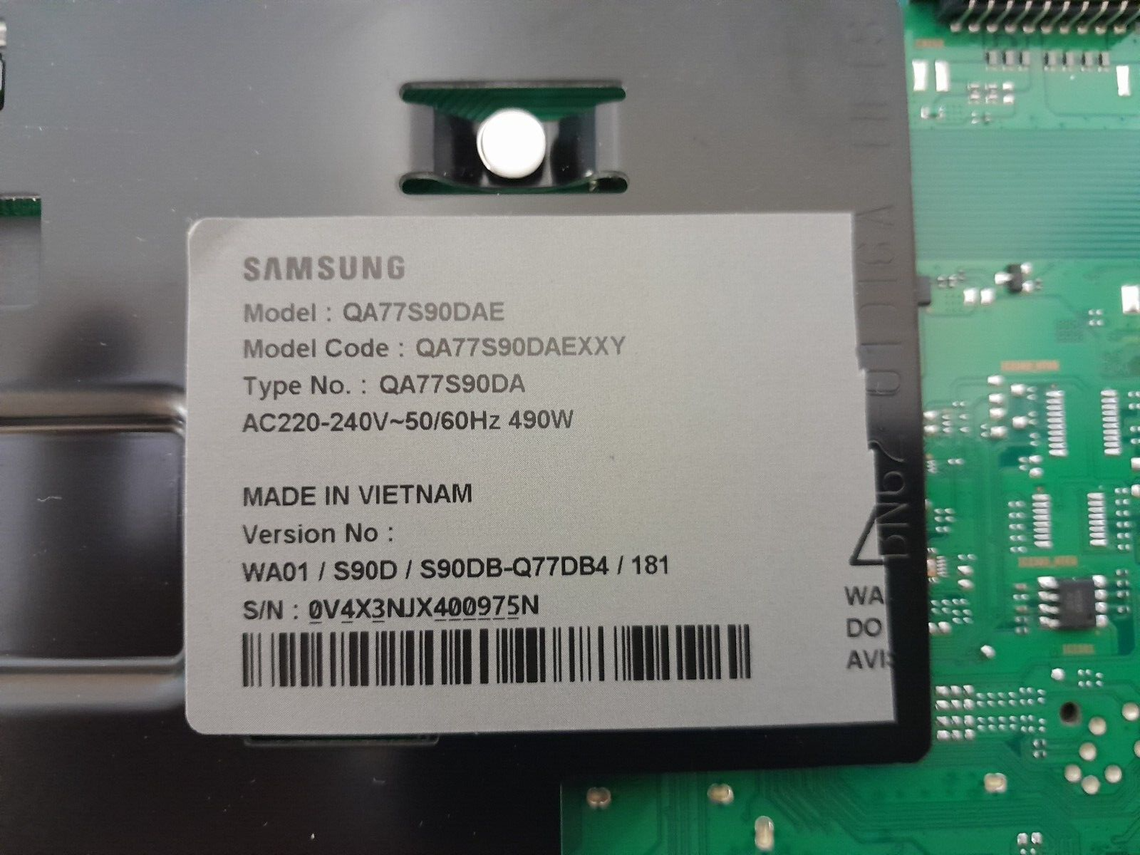 GENUINE SAMSUNG OLED QA77S90DAE (VER-WA01) MAIN BOARD  BN94-18459C