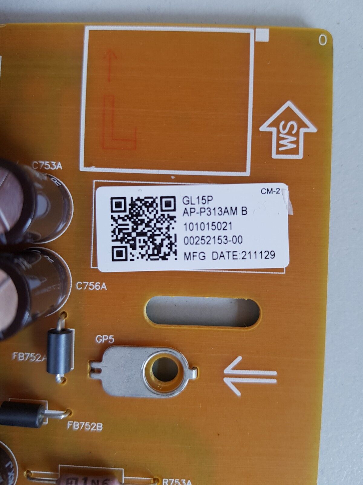 GENUINE SONY KD65X85J POWER SUPPLY BOARD AP-P313AM 2955071205 GL15P