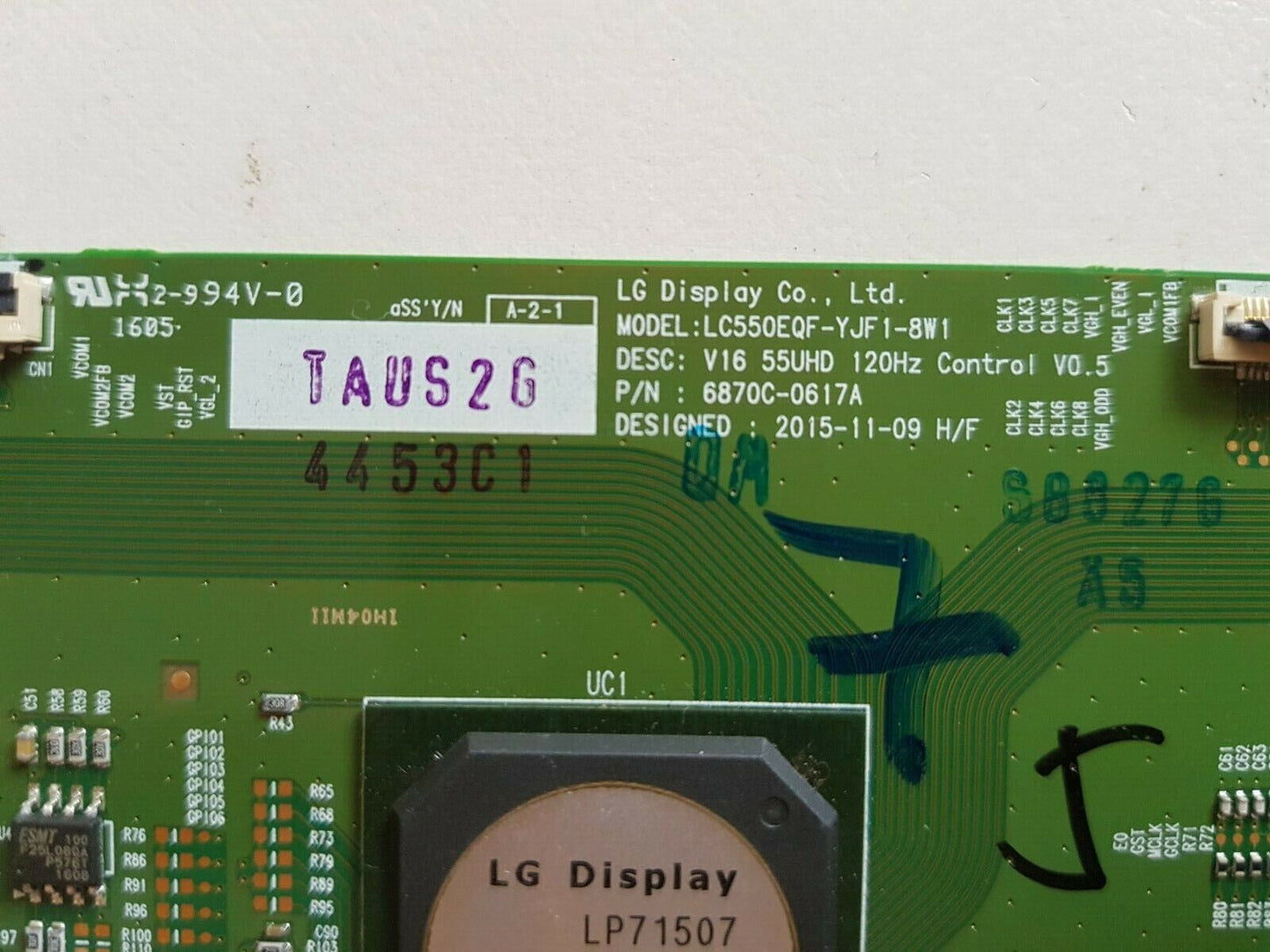 GENUINE LG 55UH950T T-CON BOARD 6871L-4453C 6870C-0617A