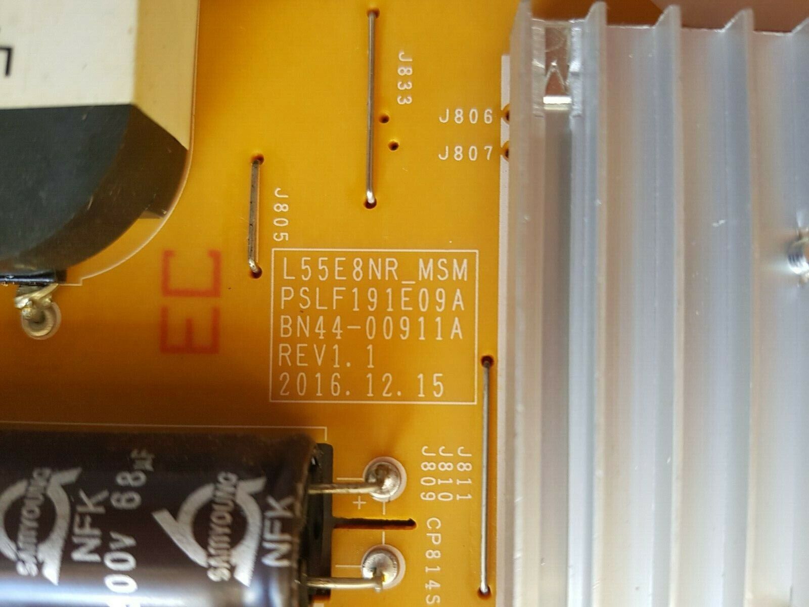 GENUINE SAMSUNG UA55MU7000 UA55MU8000 POWER SUPPLY BOARD BN44-00911A