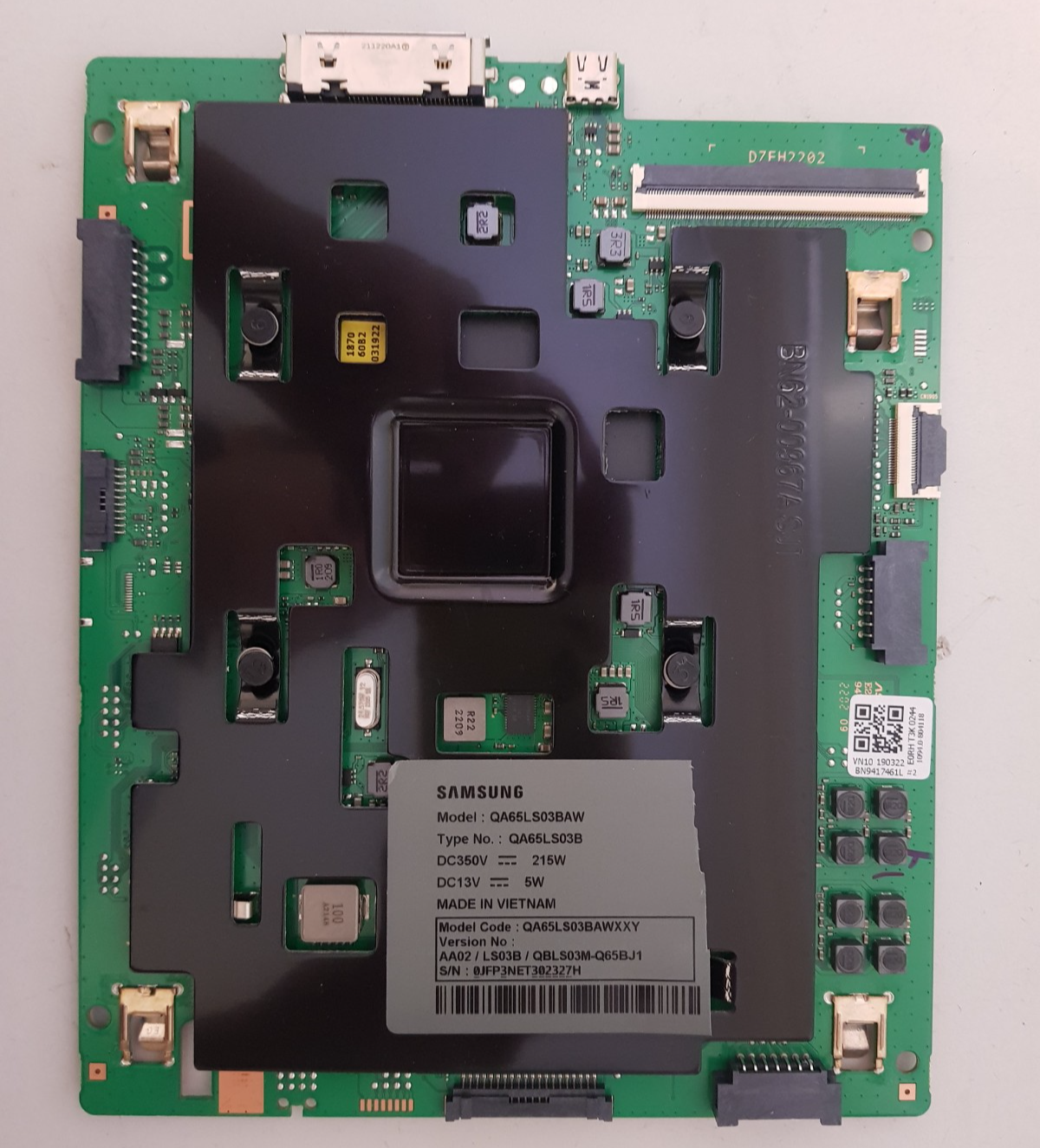 GENUINE SAMSUNG QA65LS03BAW XXY (VER AA02) MAIN BOARD BN94-17461L