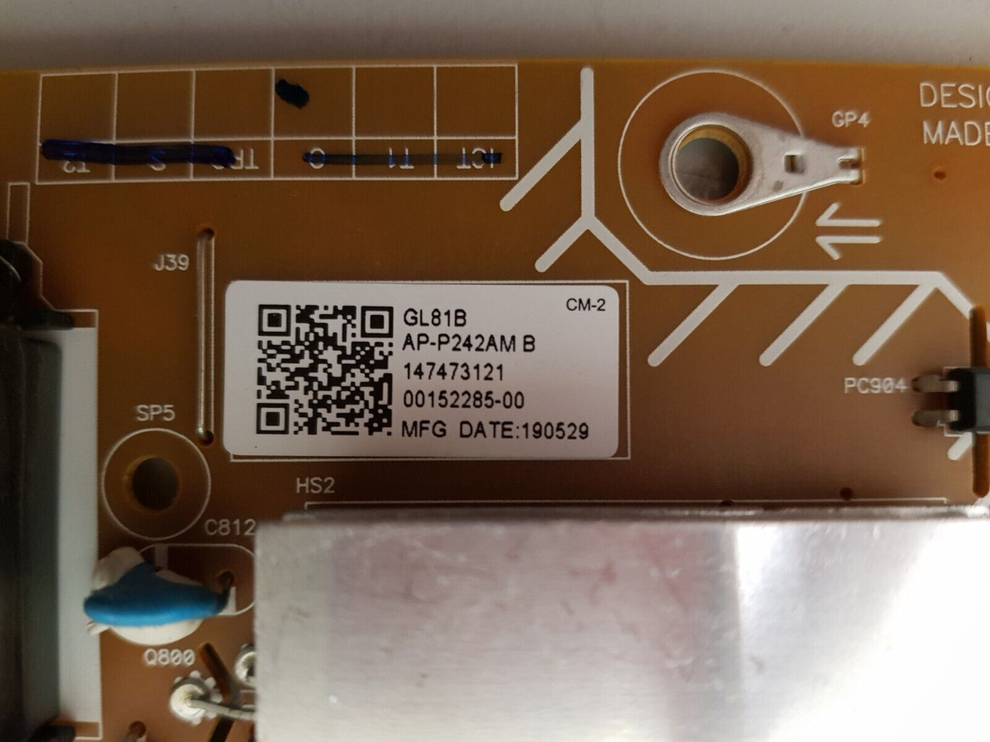 GENUINE SONY KD- 55X8500G POWER SUPPLY BOARD GL81 AP-P242AM 147473121 2955046804