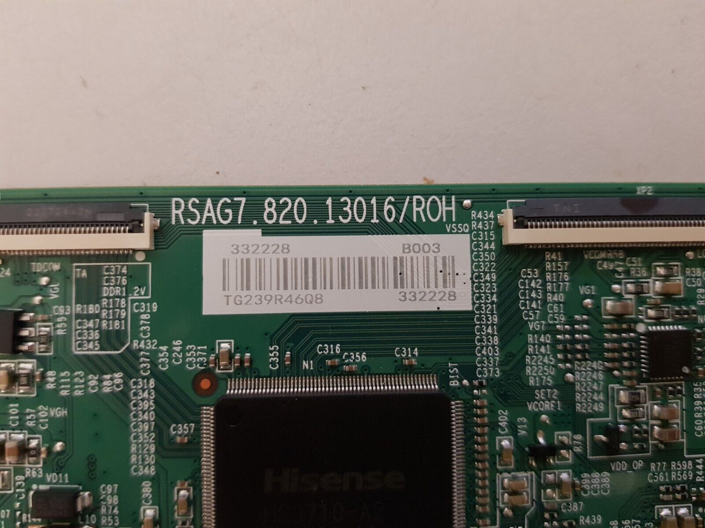 GENUINE HISENSE 50A7KAU TCON BOARD 332228 RSAG7.820.13016