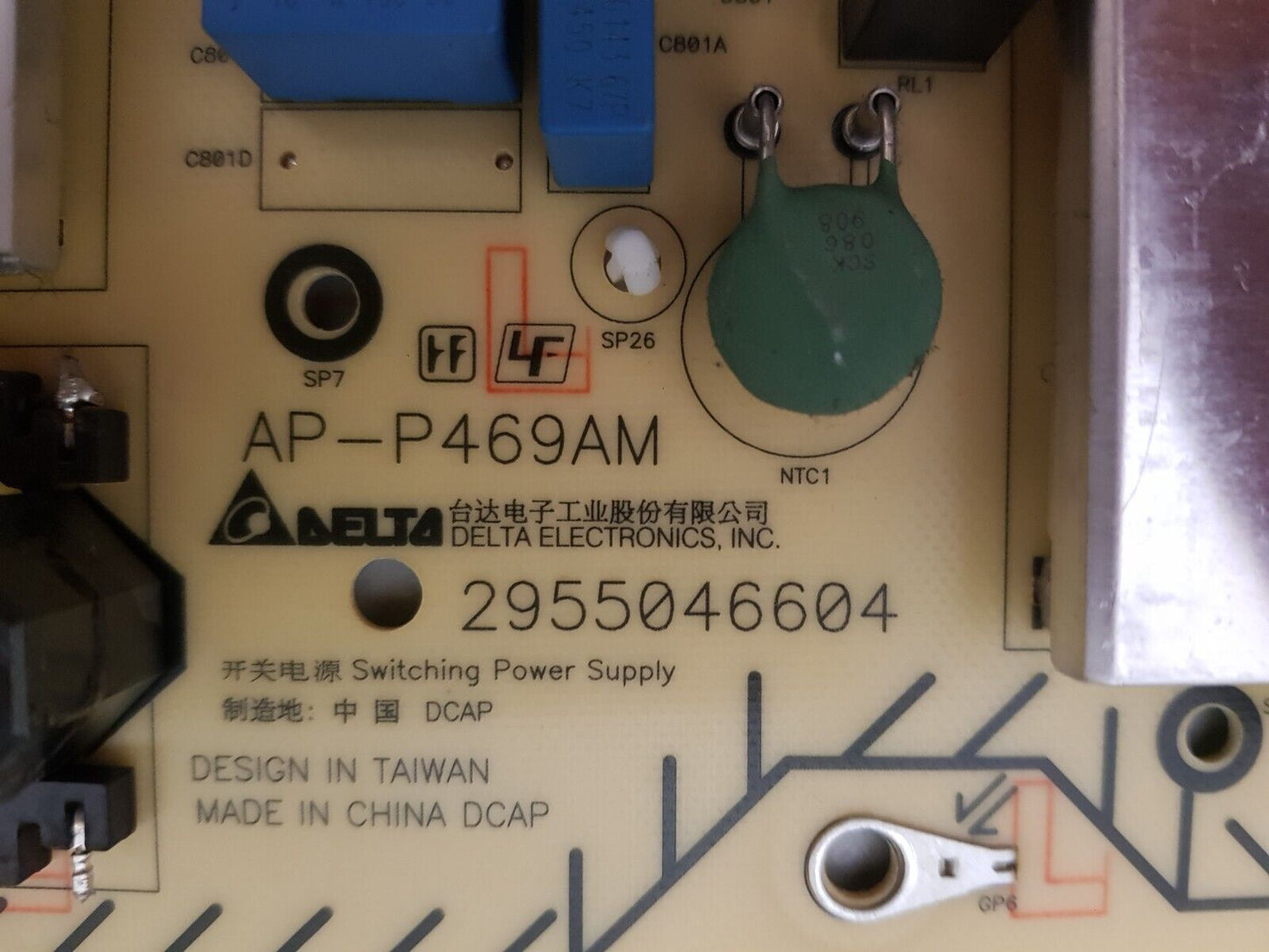 GENUINE SONY KD- 75X9500G POWER SUPPLY BOARD G84 AP-P469AM 147471111 2955046604