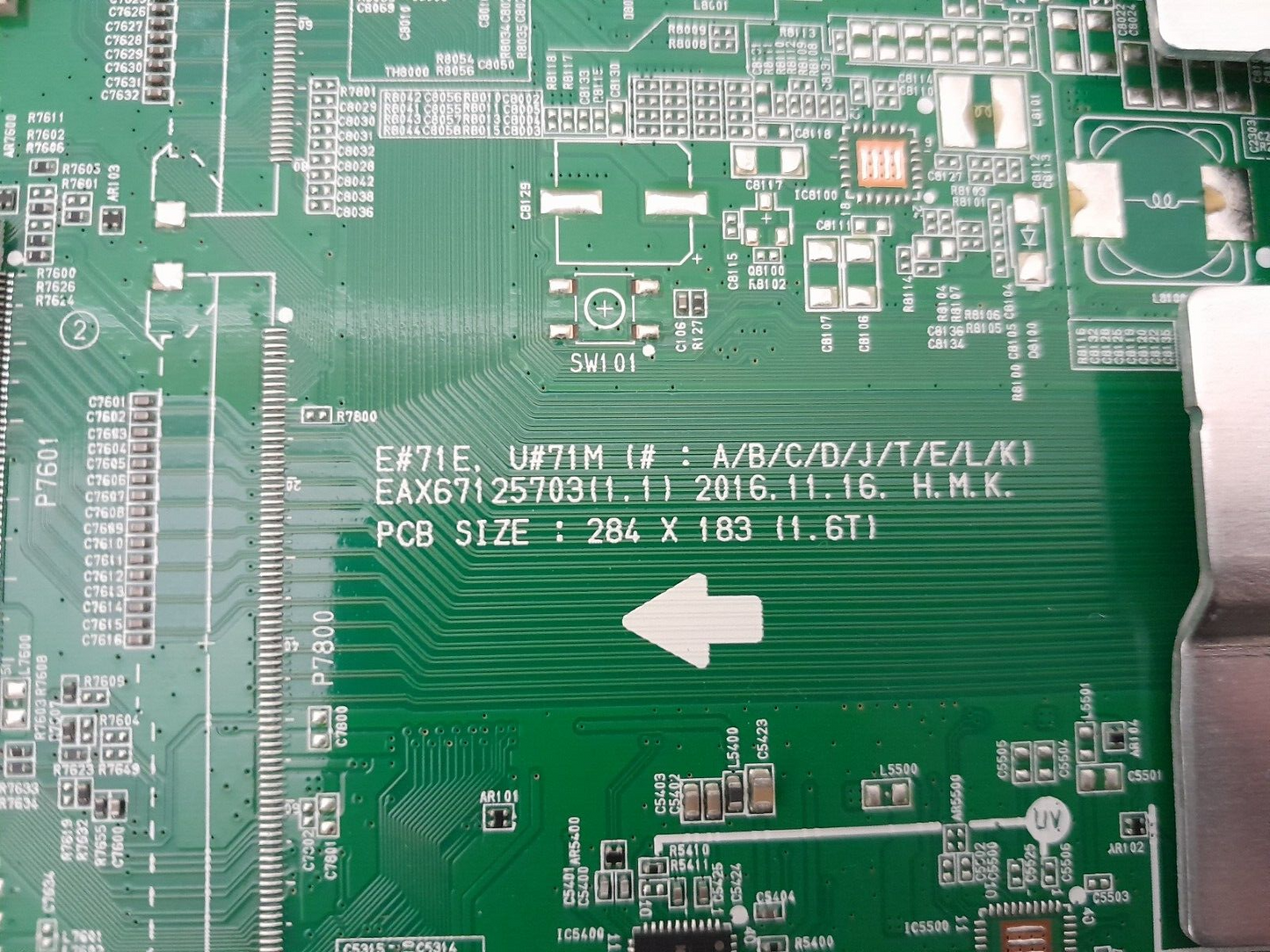 GENUINE LG OLED 65C7T-T MAIN BOARD 63917201 6456201