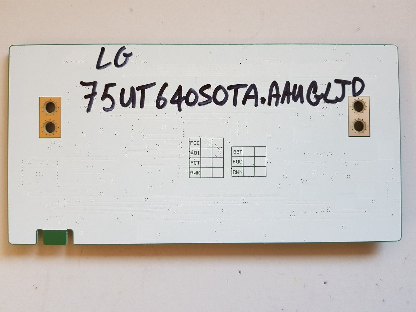 GENUINE LG 75UT640SOTA DISPLAY PANEL TCON BOARD C-PCB_HV750QUB-N9D HV750QUBN9D