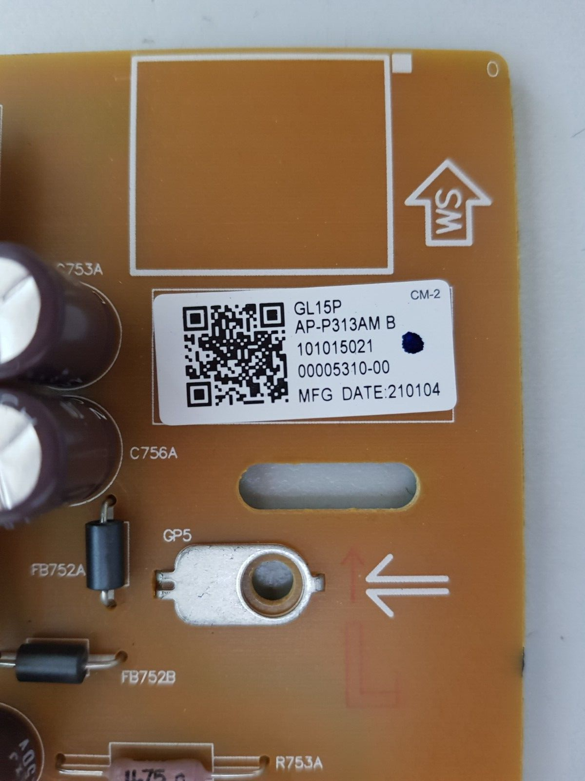 GENUINE SONY KD- 65X80J POWER SUPPLY BOARD GL15 AP-P313AM 101015021 2955071205