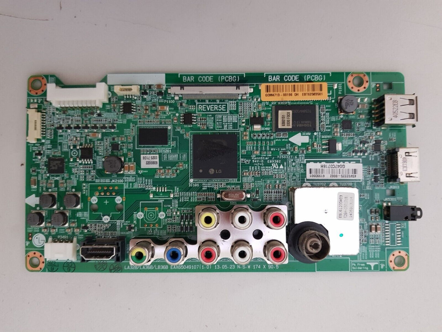 GENUINE LG 50LN5400 MAIN BOARD EBT62583501 EAX65049107 1.0 61993901