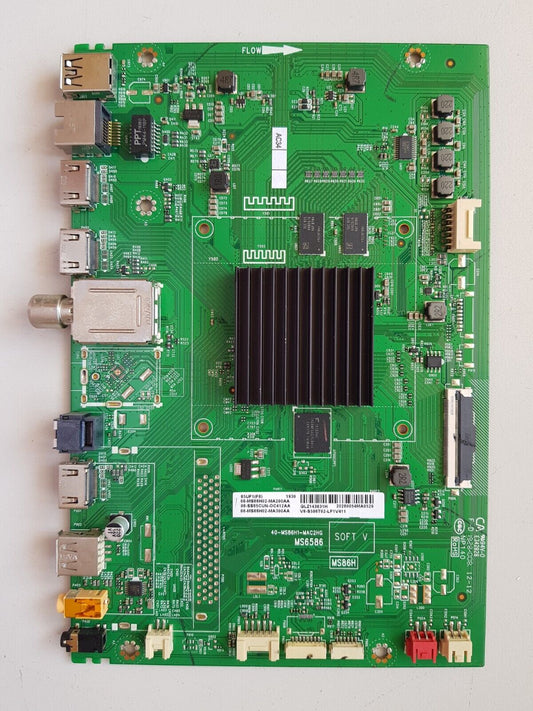 GENUINE FFALCON 65UF1 MAIN BOARD 08-MS86H02-MA200AA 40-MS86H1-MAC2HG MS6586