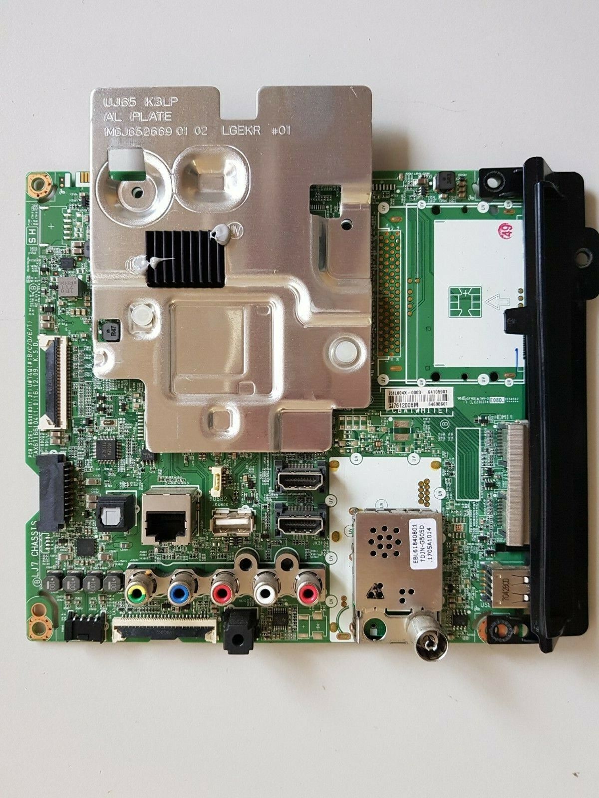 GENUINE LG 75UJ657T MAIN BOARD 64105901 64698601 EAX67166104
