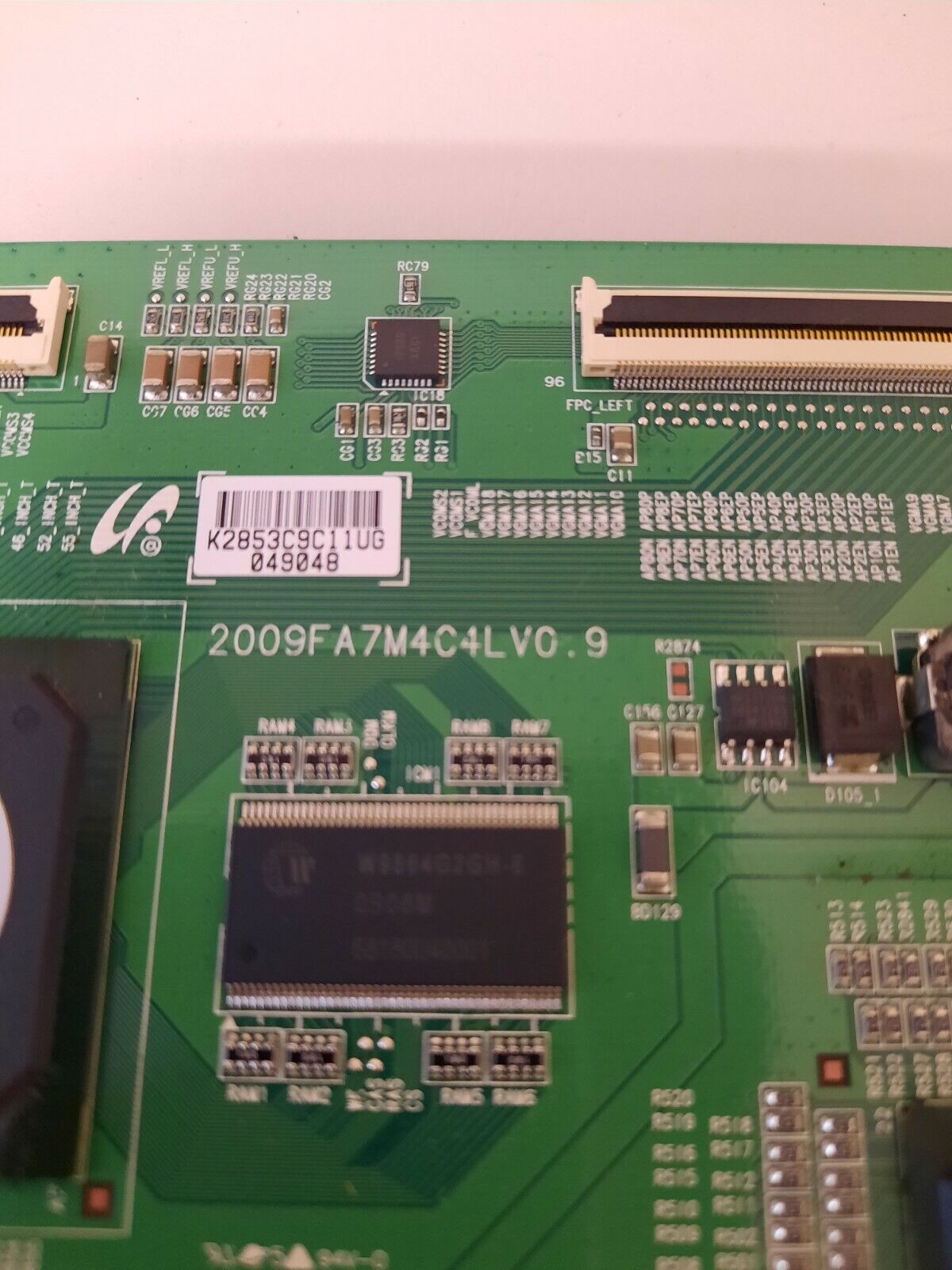 GENUINE SAMSUNG UA46B6000 T-Con Board - BN81-02358A 2009FA7M4C4LV0.9