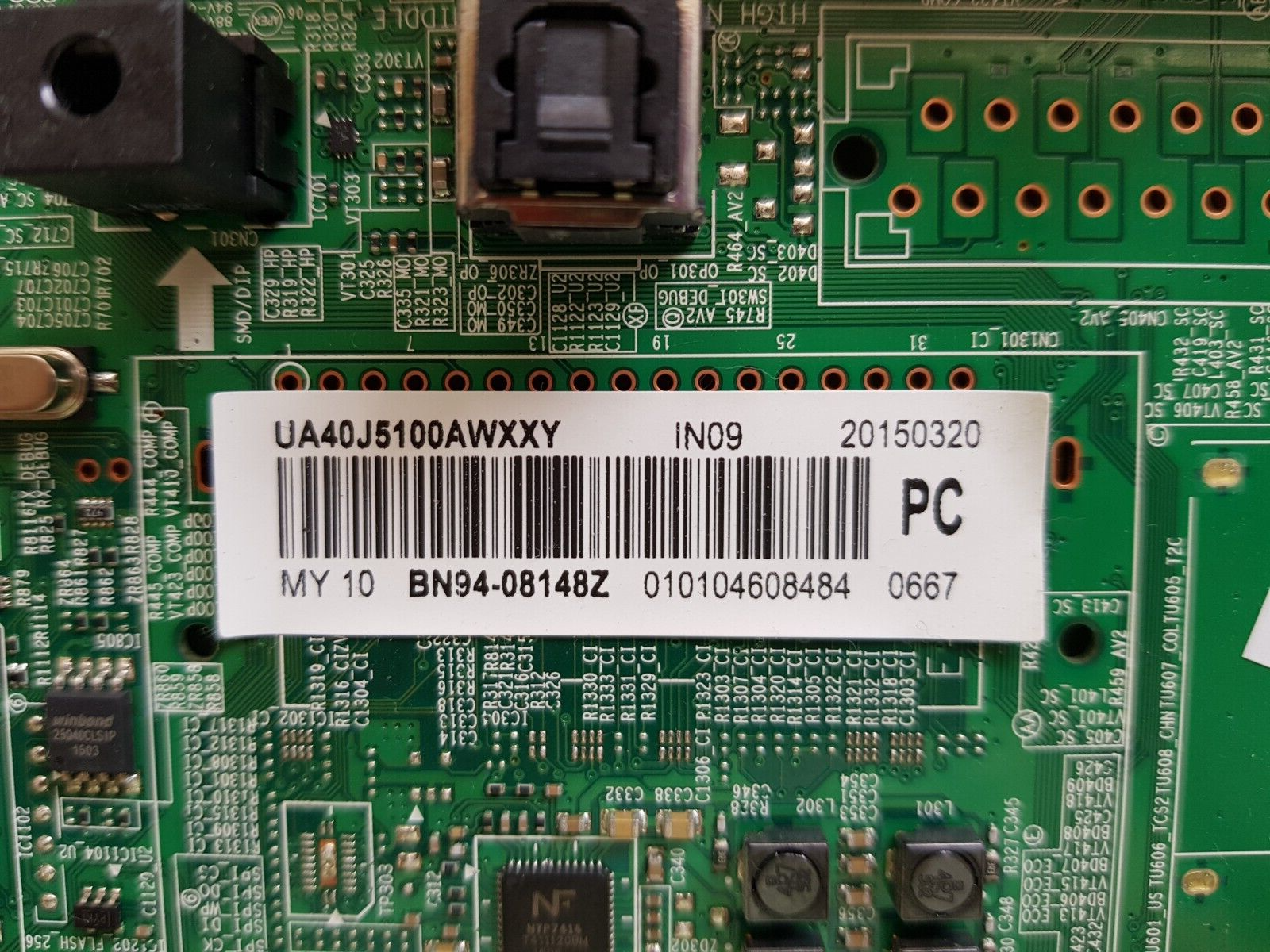 GENUINE SAMSUNG UA40J5100 VER TD01 MAIN BOARD BN94-08148Z BN41-02098B