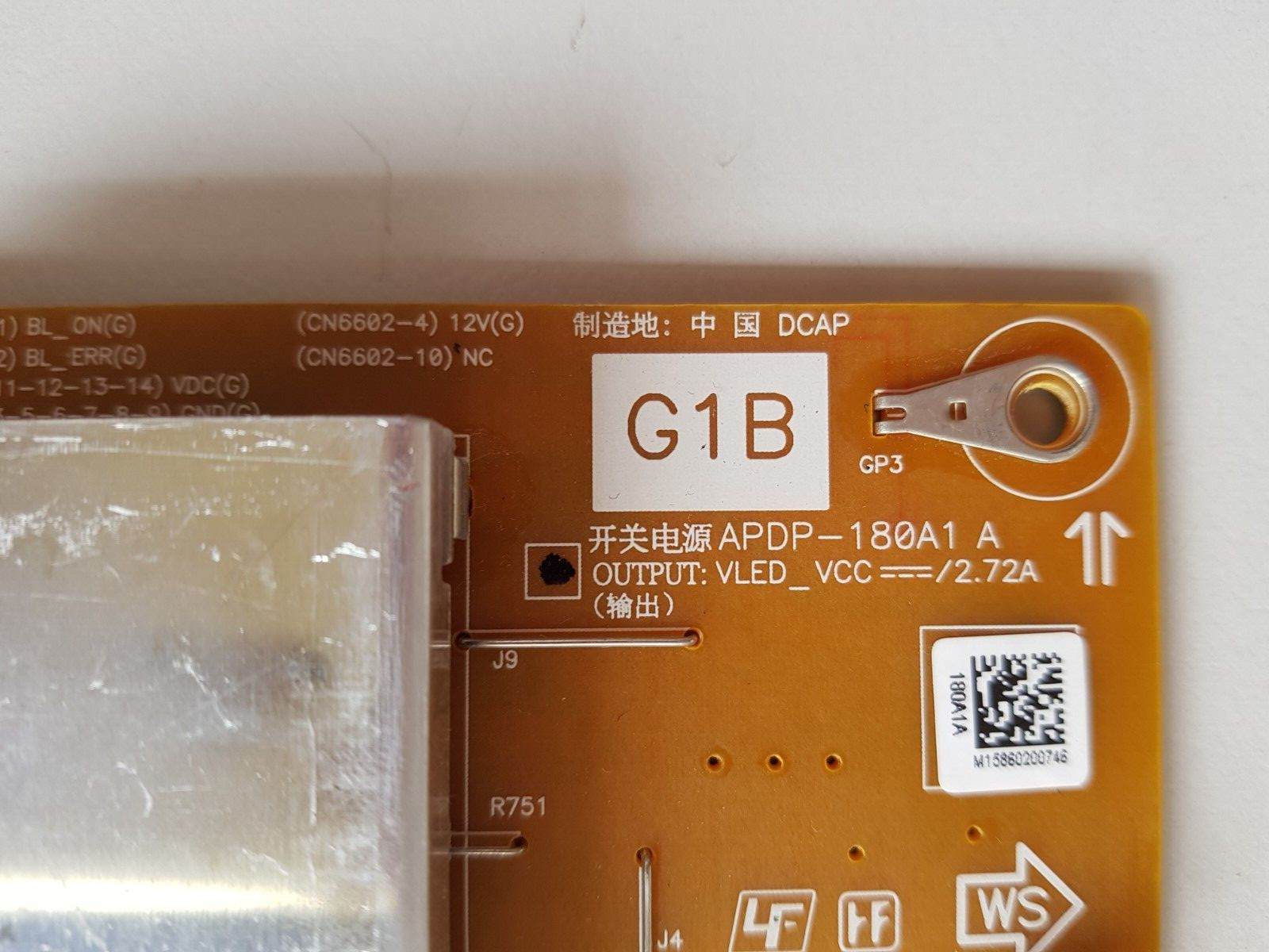 GENUINE SONY KD-65X9000C POWER SUPPLY BOARD G1B G1C APDP-202A1 2955020504