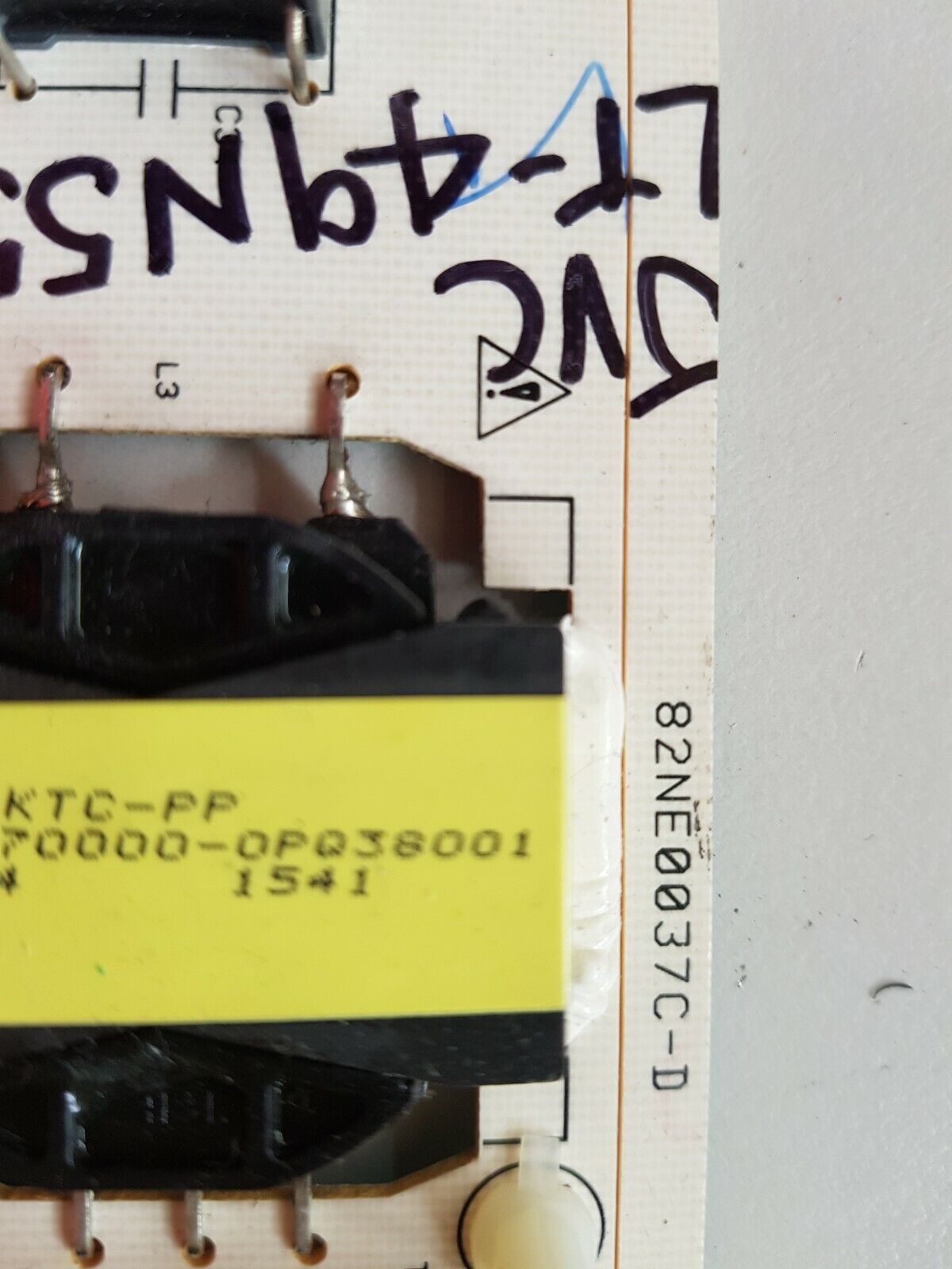 GENUINE JVC LT-49N552A POWER SUPPLY BOARD PMH2-15AHQ044-003169