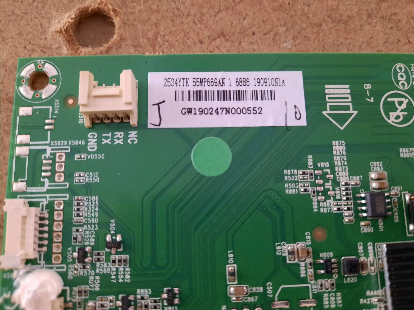 GENUINE JVC LT-50N6105A Main Board - 2534YTK 55MP669AN *35023895