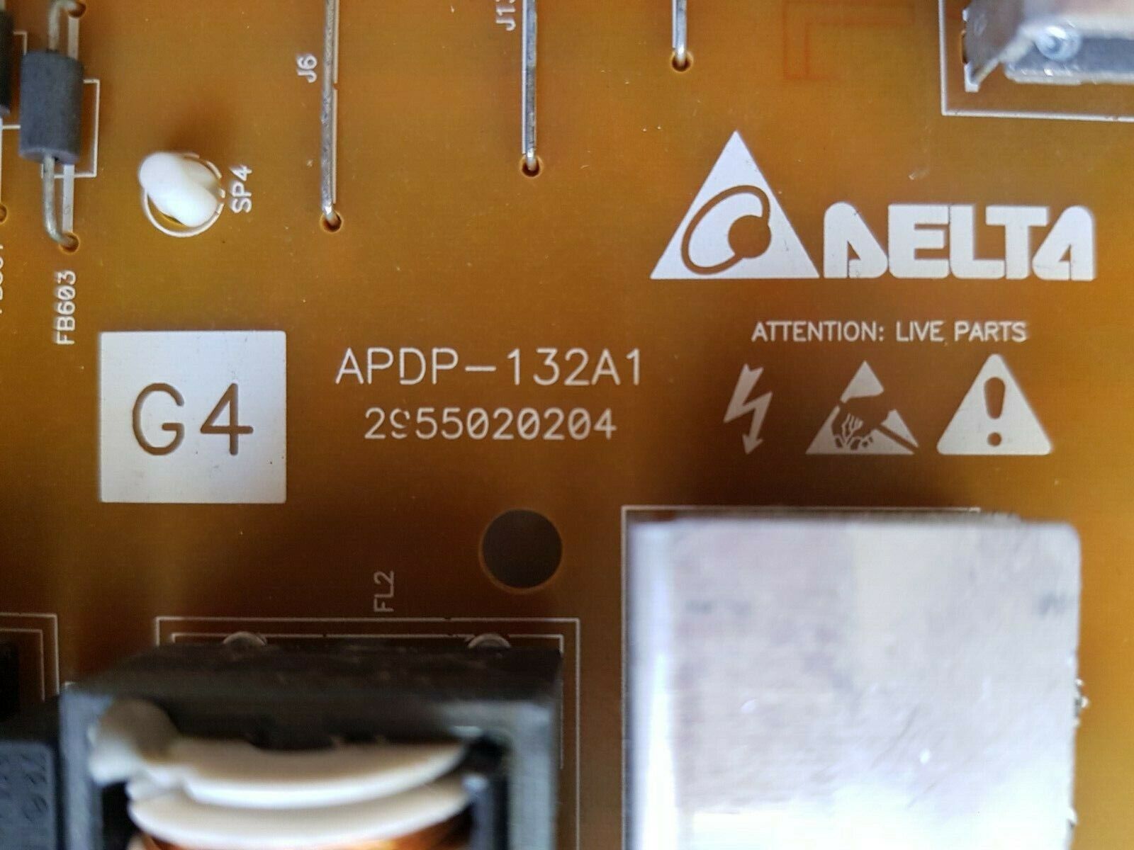 GENUINE SONY KD75X8500C POWER SUPPLY BOARD G4 147461611 APDP-132A1 2955020204