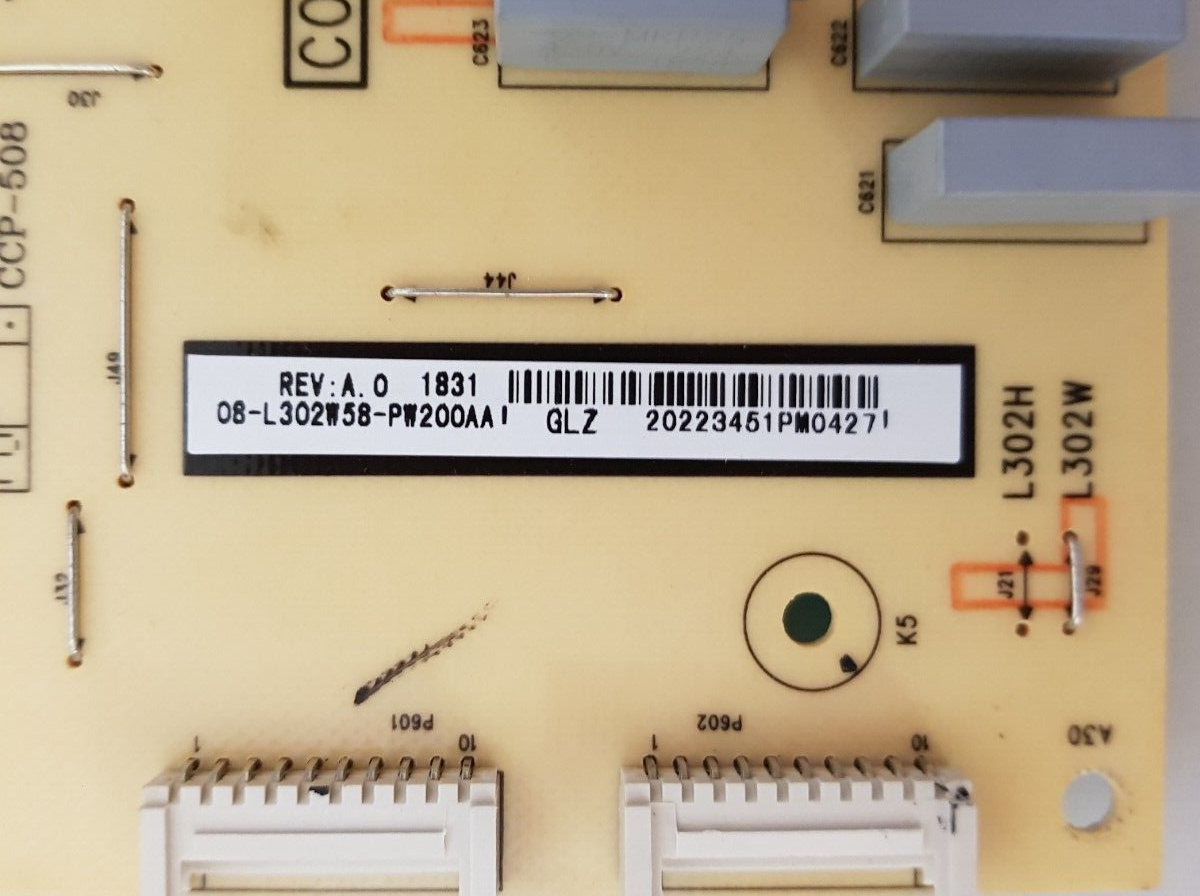 GENUINE TCL 75C4US POWER SUPPLY BOARD 40-L302H8-PWA1CG 08-L302W58-PW200AA