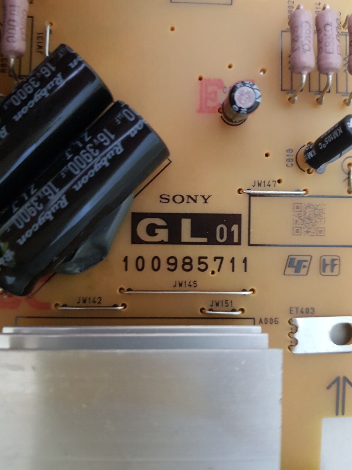 GENUINE SONY KD- 55X8000H POWER SUPPLY BOARD GL01 APS-434 100442221 100985711