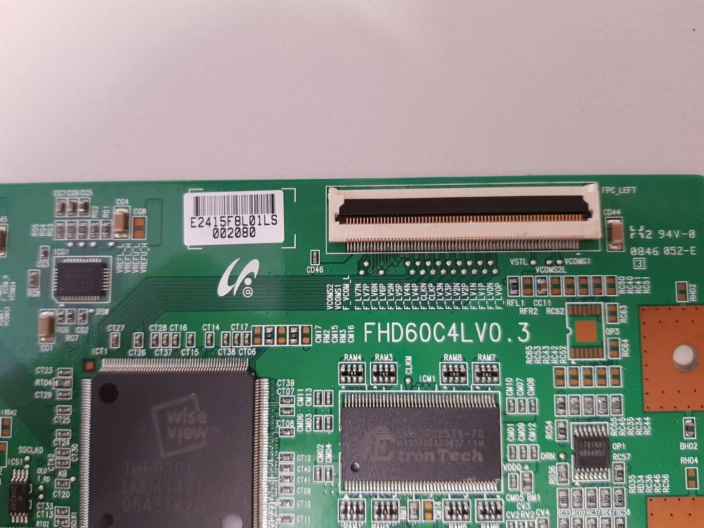 GENUINE SAMSUNG LA46A550 T-CON BOARD FHD60C4LV0.3 E2415F8L01LS 002080
