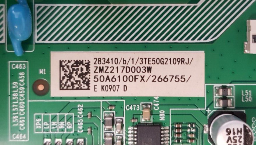 GENUINE HISENSE 50S5 MAIN BOARD RSAG7.820.9746 50A6100FX