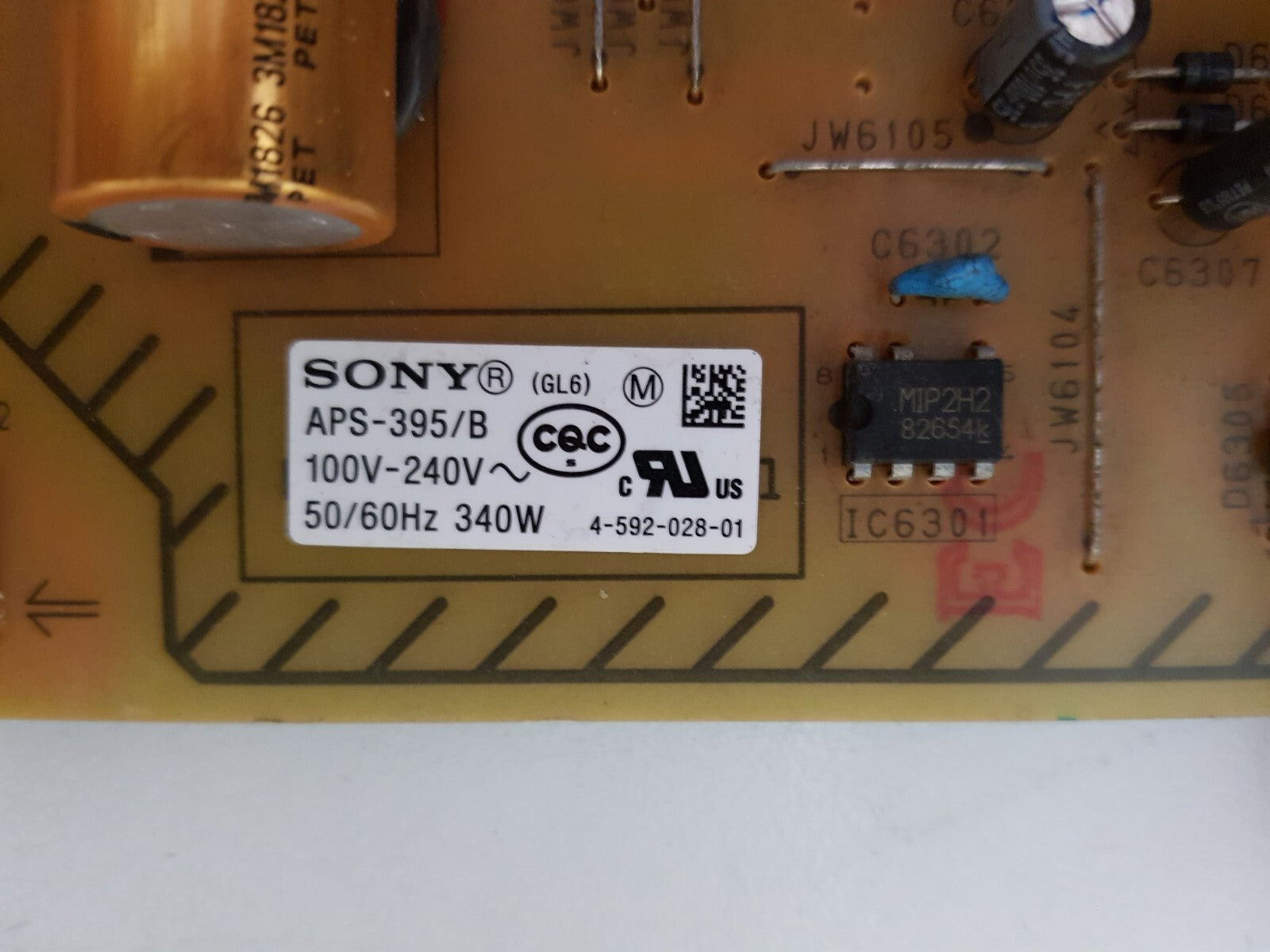 GENUINE SONY KD-55X7500F POWER SUPPLY BOARD GL6 APS-395/B 147463323 1-980-310-21