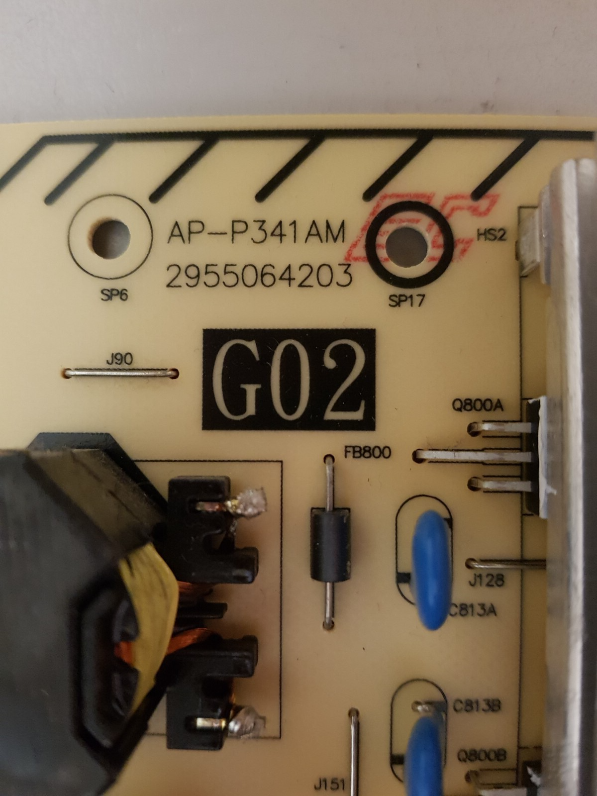 GENUINE SONY KD- 65X9500H POWER SUPPLY BOARD G02 AP-P341AM 100610822 2955064203