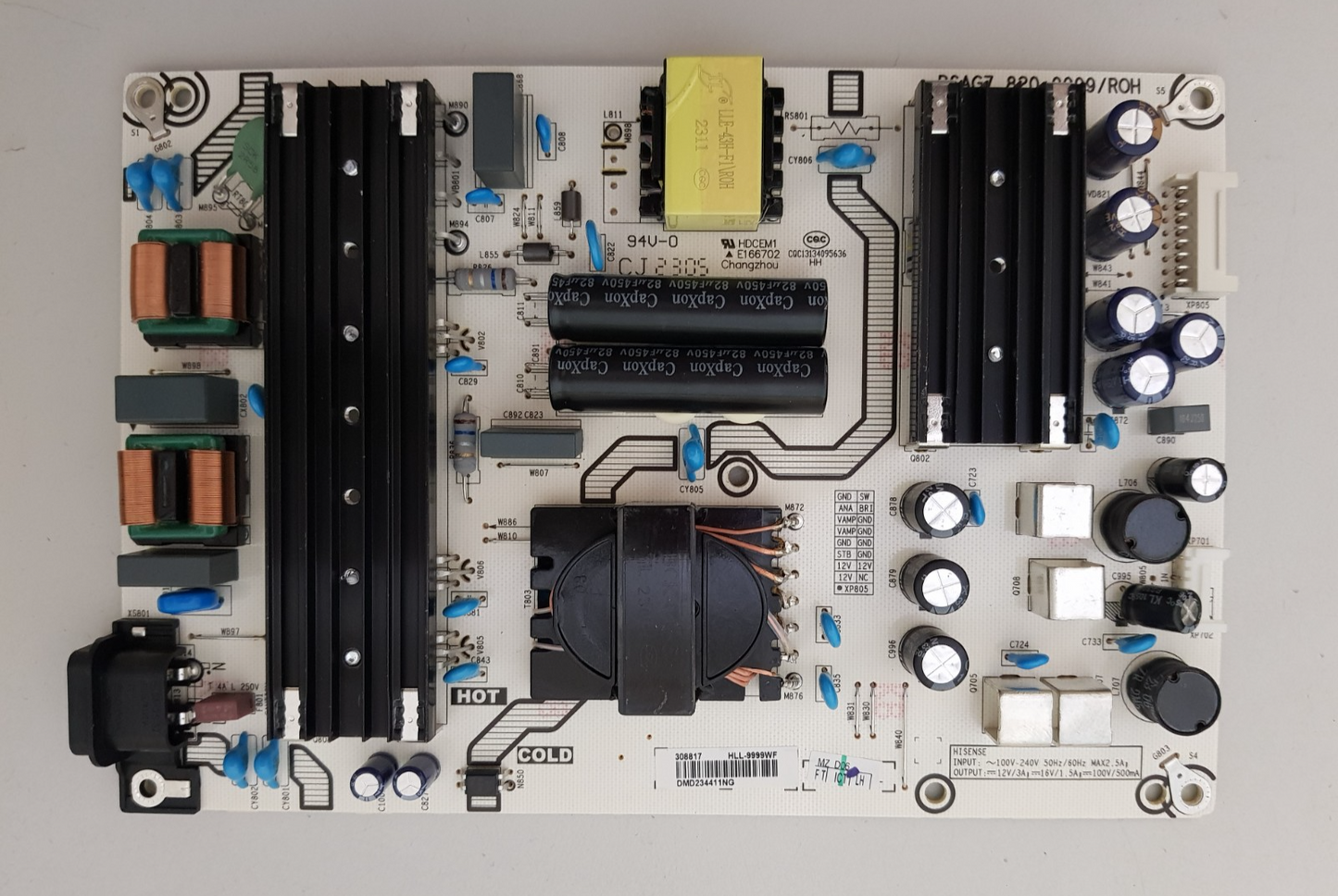 GENUINE HISENSE 55A7KAU POWER SUPPLY BOARD RSAG7.820.9999 HLL-9999WF