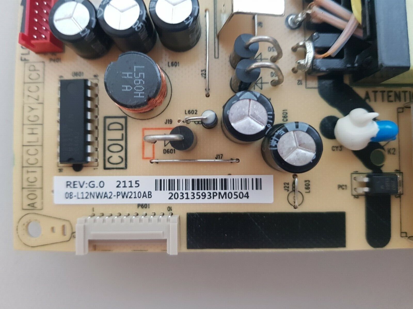 GENUINE TCL 43P715 POWER SUPPLY BOARD 08-L12NWA2-PW210AB