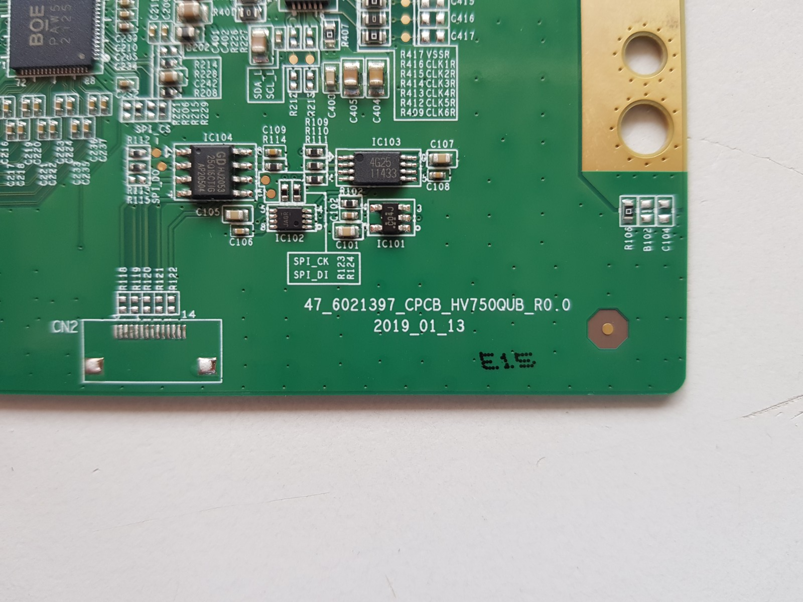 GENUINE SONY KD 75X80J T-CON BOARD 47_6021397_CPCB_HV750QUB_R0.0 HV750QUBN9K