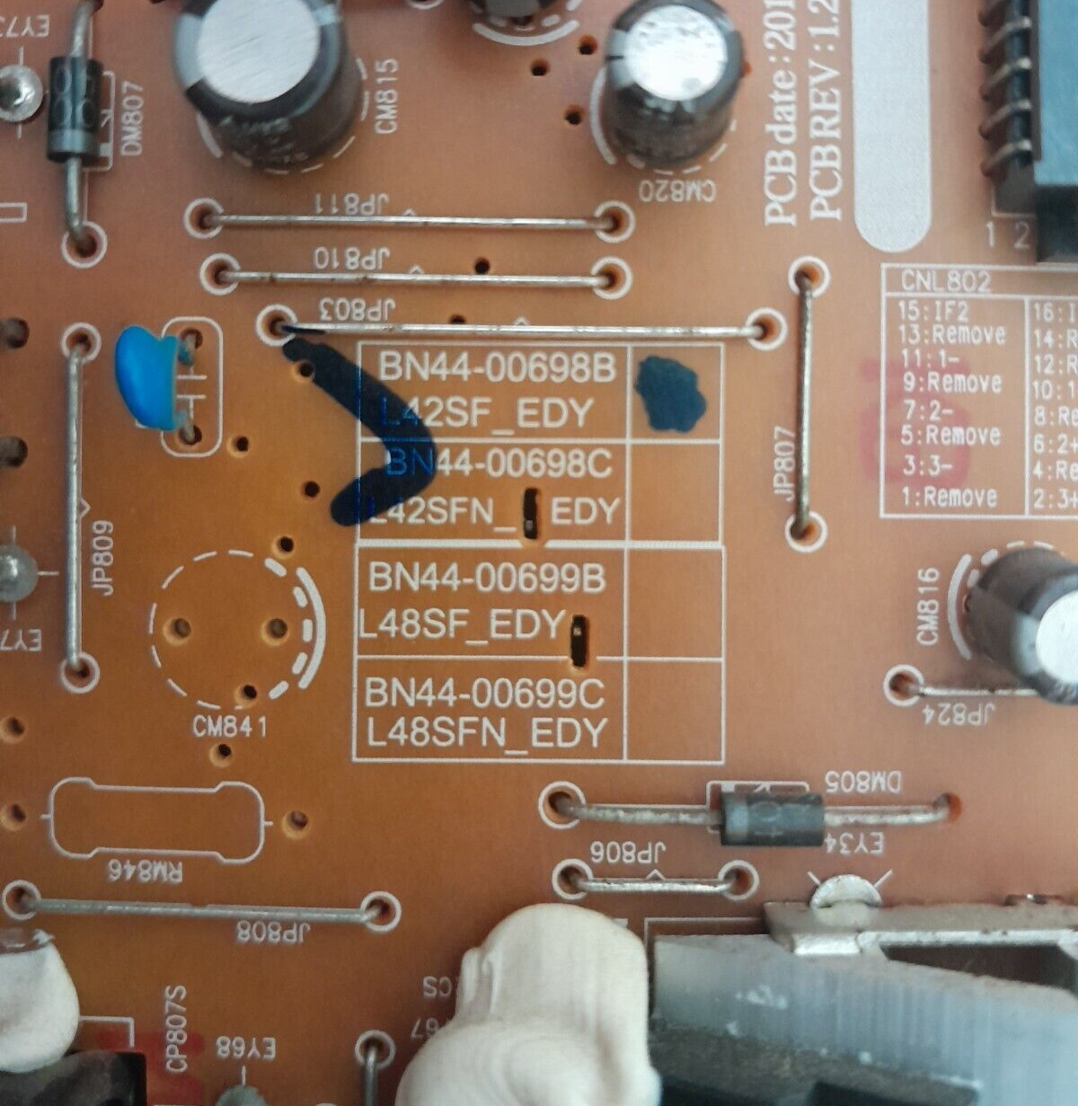 GENUINE SAMSUNG UA40H5000 POWER SUPPLY BOARD BN44-00698B L42SF_EDY