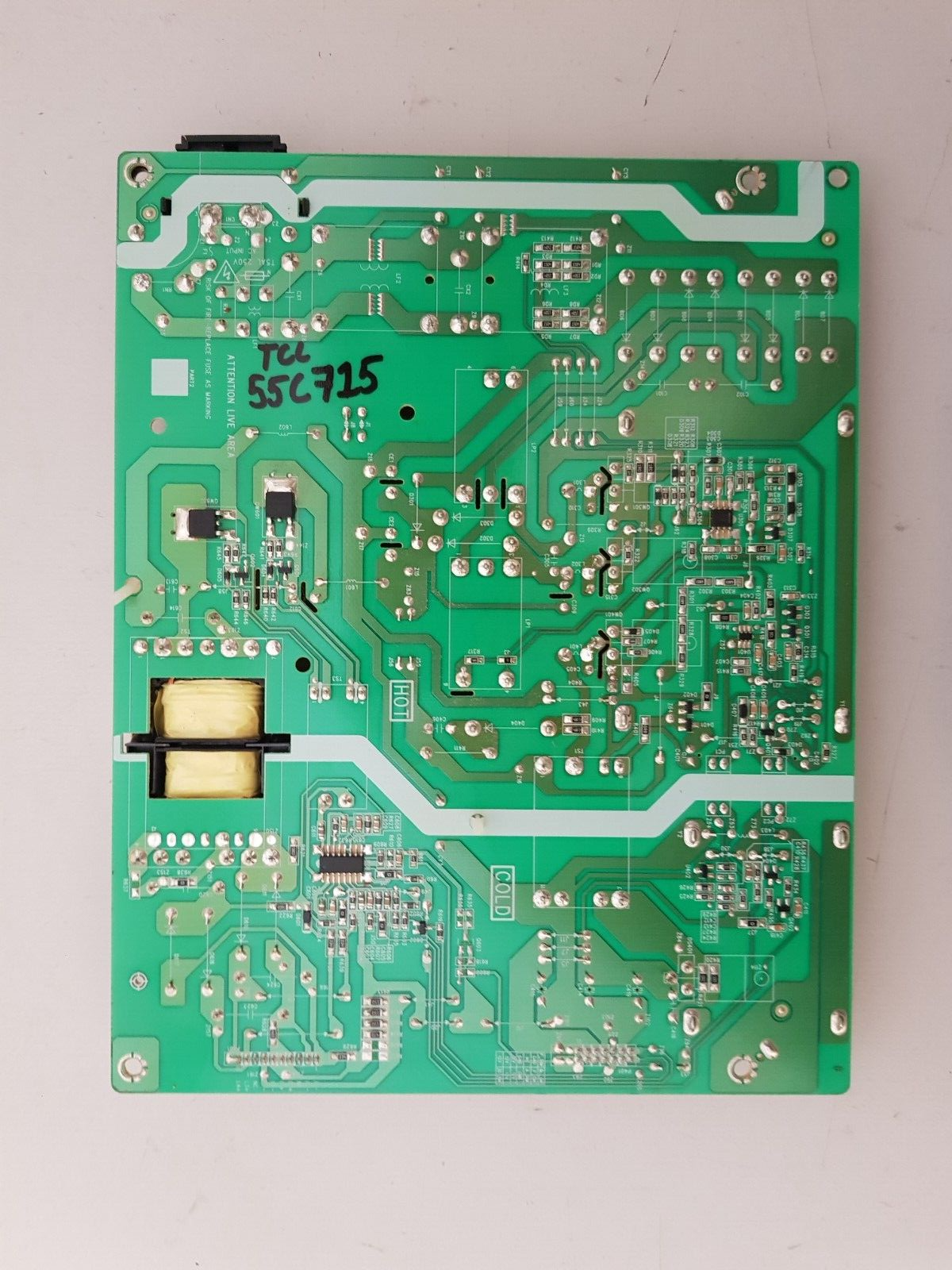 GENUINE TCL 55C715 POWER SUPPLY BOARD 40-L201W8-PWC1CG 08-L201WD4-PW200AA