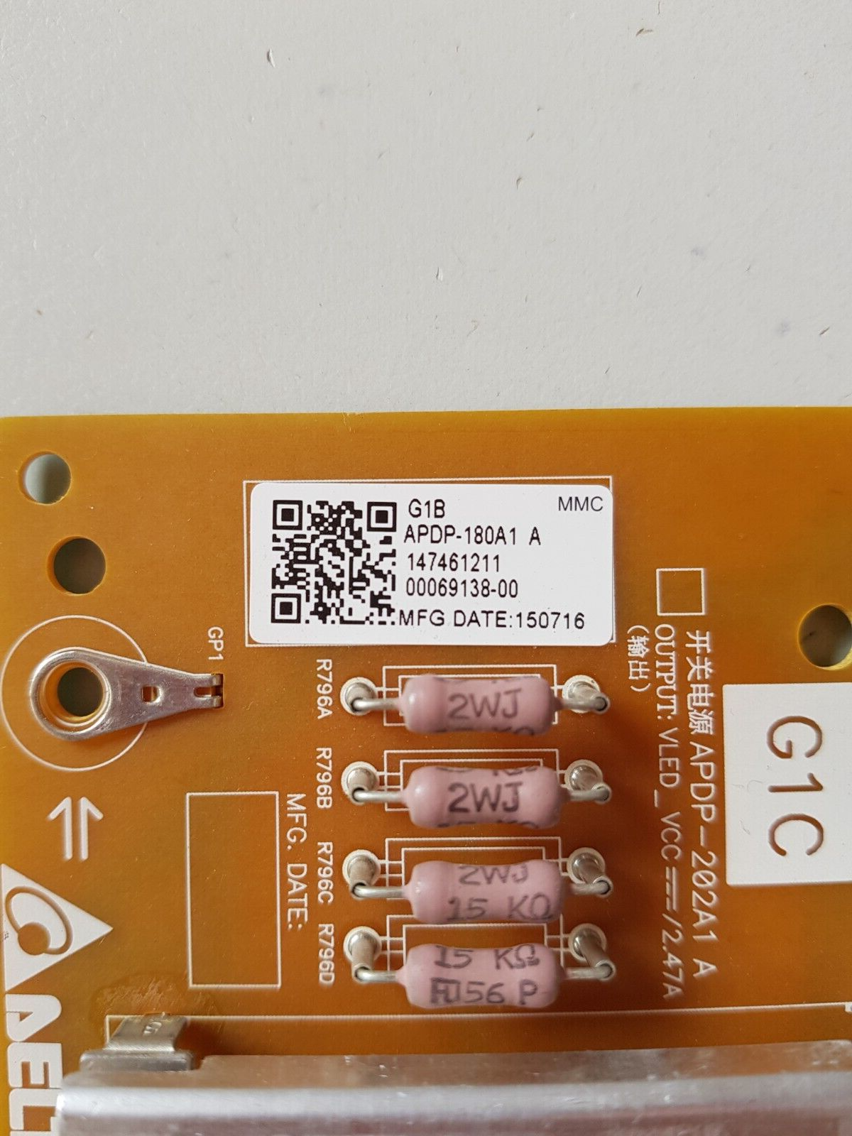 GENUINE SONY KD-65X9000C POWER SUPPLY BOARD G1B G1C APDP-202A1 2955020504