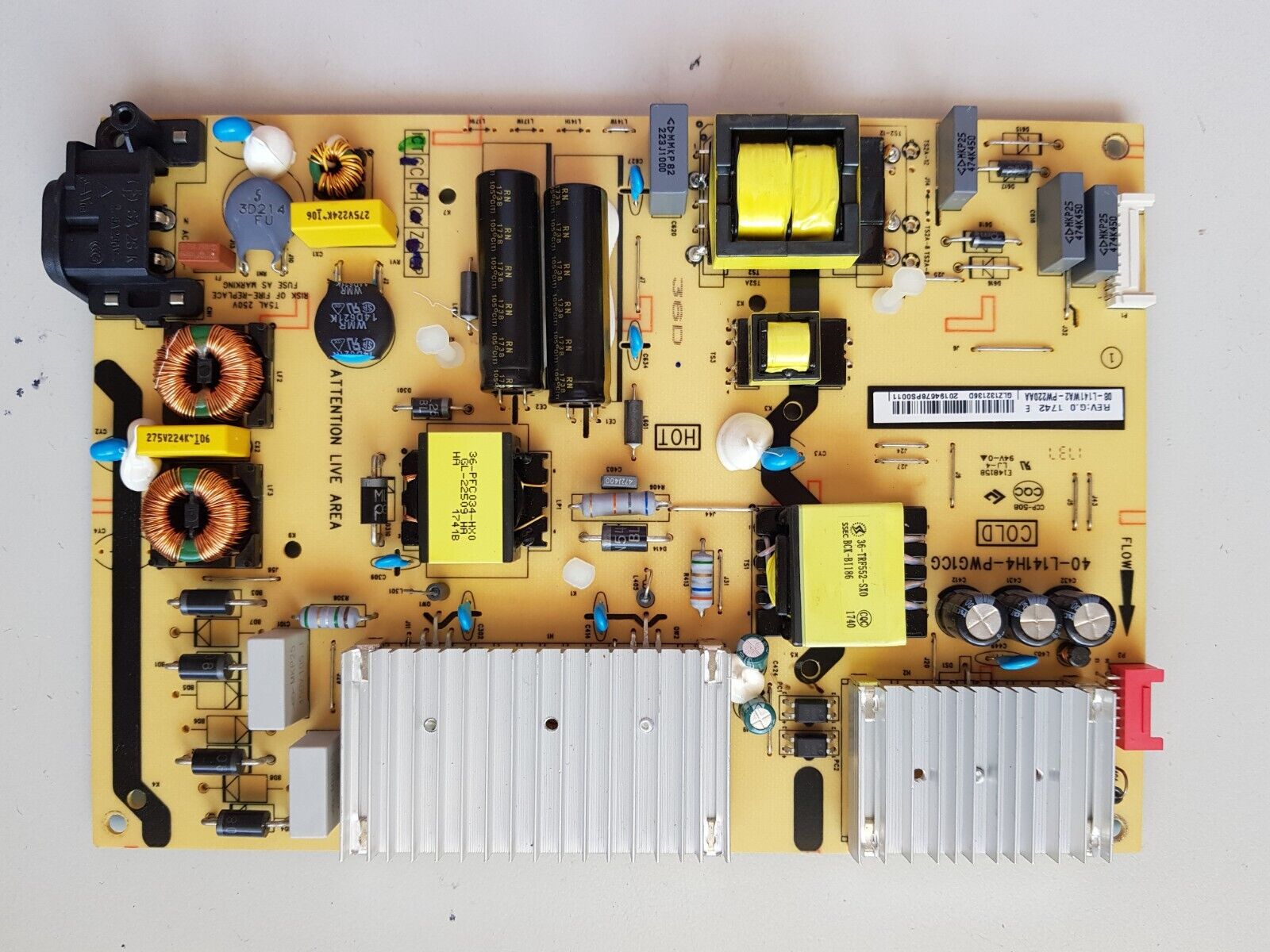 GENUINE TCL 55P6US POWER SUPPLY BOARD 08-L141WA2-PW200AA 40-L141W4-PWC1CG