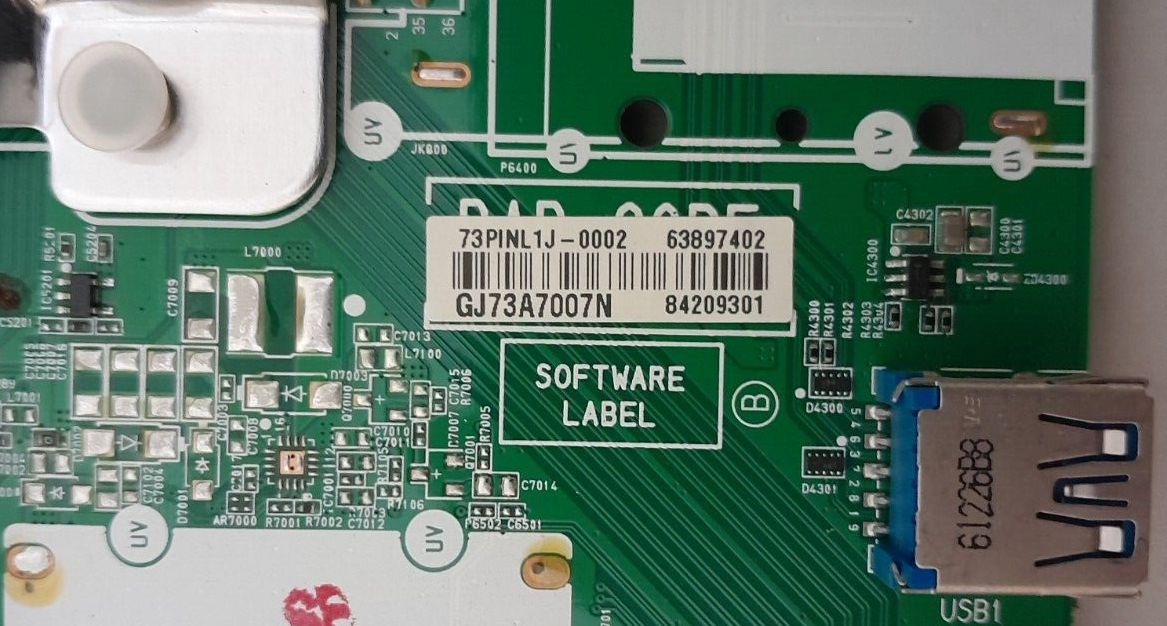 GENUINE LG 55SJ850T MAIN BOARD EAX67107604 1.0 63897402 84209301 6457720