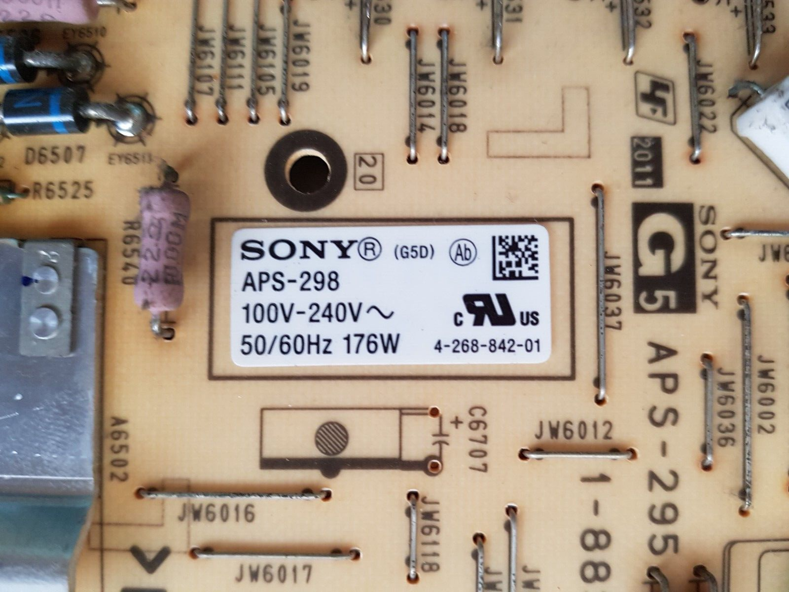 GENUINE SONY KDL46EX720 POWER SUPPLY BOARD G5 147430911 APS-298 1-883-917-11