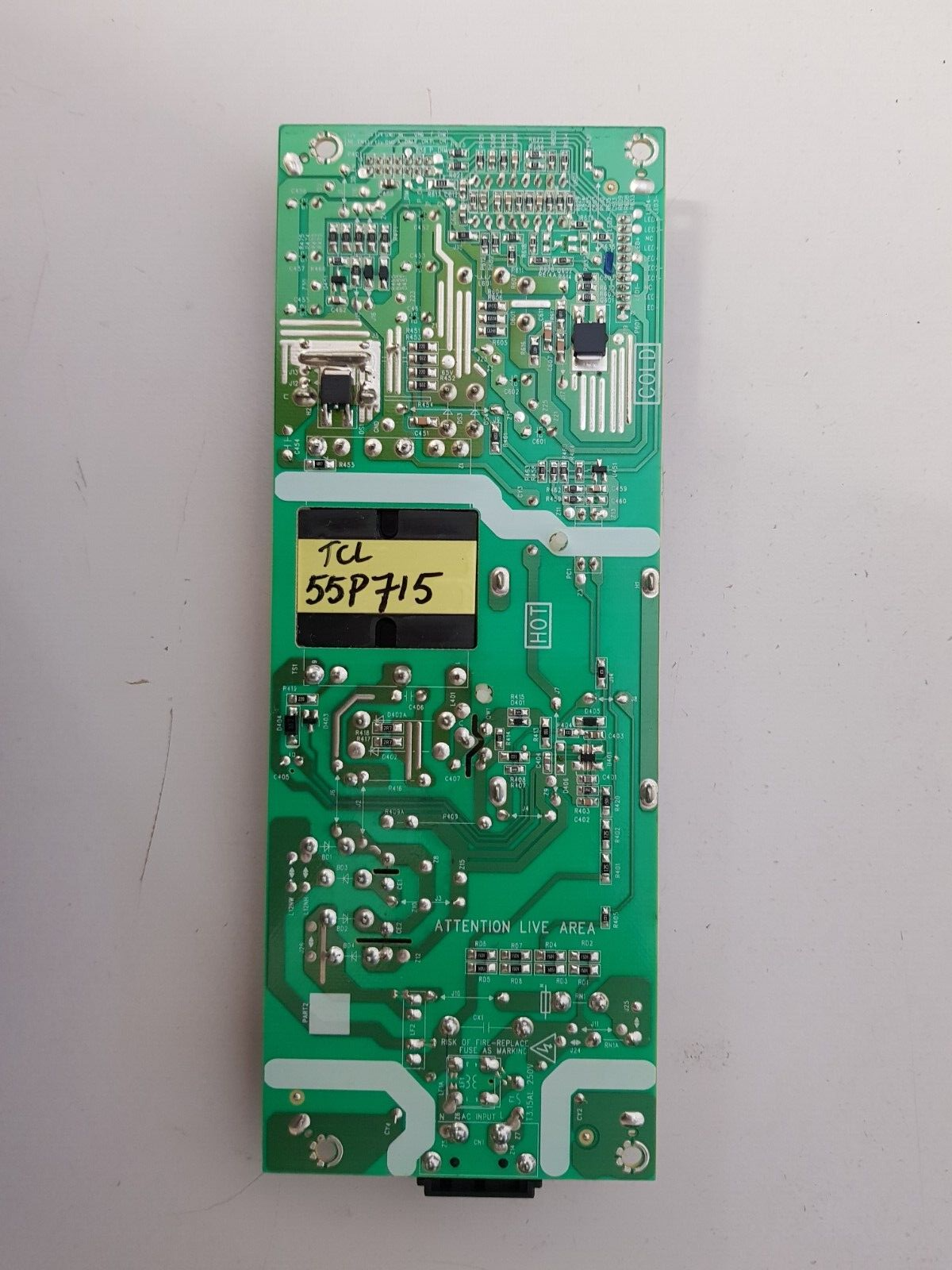 GENUINE TCL 55P715 POWER SUPPLY BOARD 40-L12NH4-PWD1CG 08-L12NWA2-PW200AC