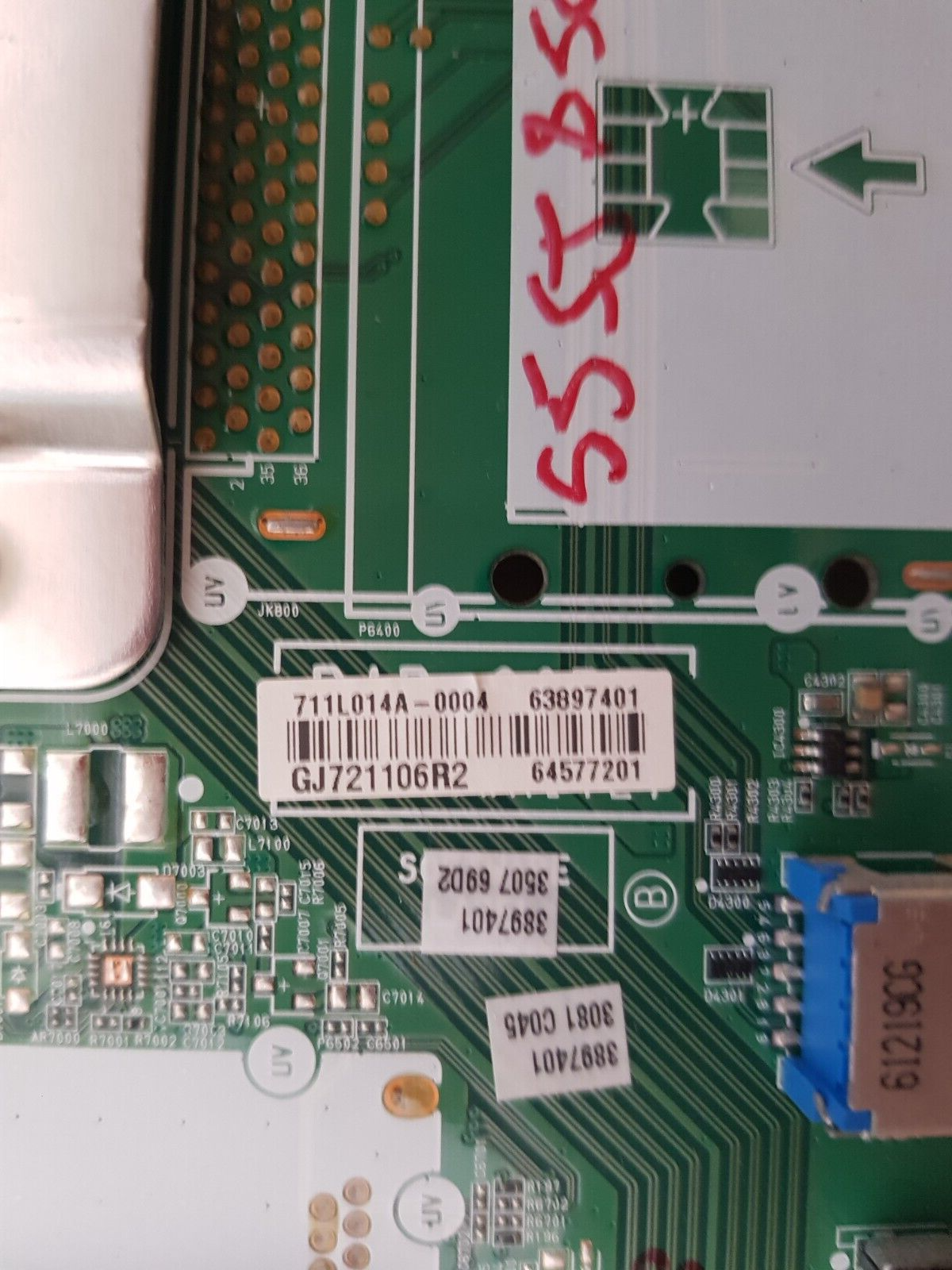 GENUINE LG 55SJ850T MAIN BOARD EAX67107604 (1.0) 63897401 64577201