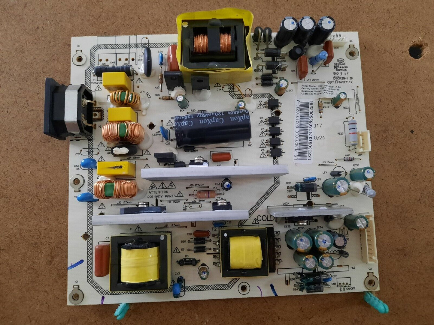GENUINE BAUHN ATV50-FHD4 Power Supply Board - LK-PL500101C