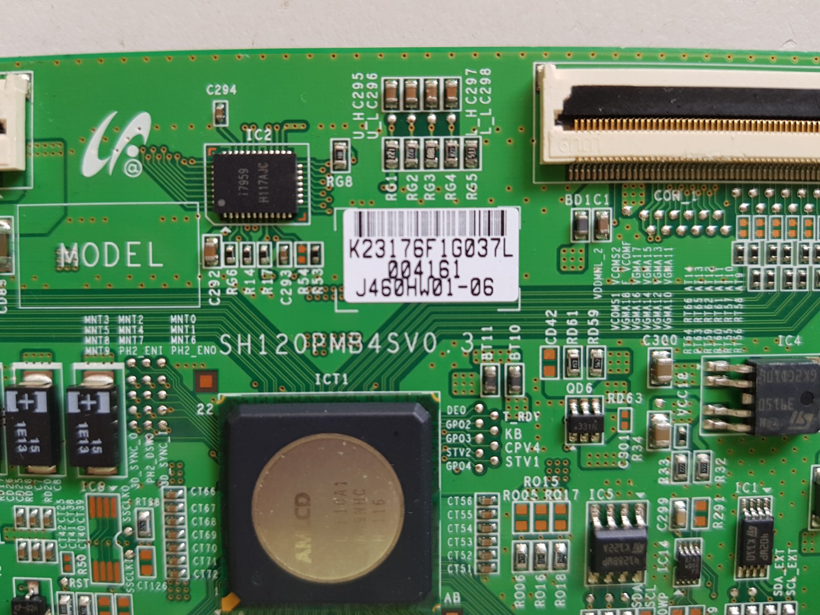 GENUINE SAMSUNG UA46D6400UMXXY VER HQ04 T-CON BOARD SH120PMB4SV0.3 J460HW01-06